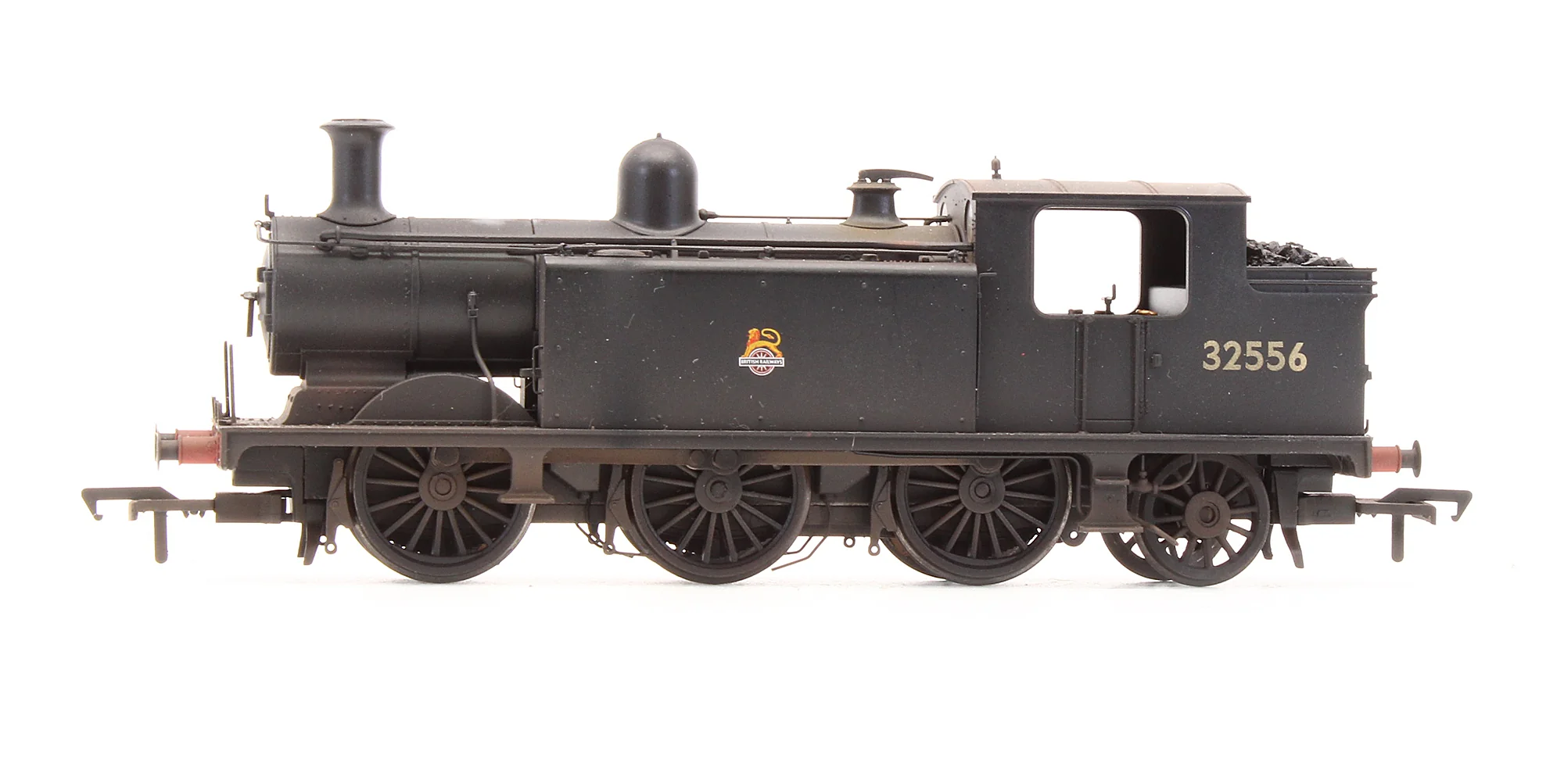 Pre-Owned 35-077 Class E4 32556 BR Black Early Emblem Steam Locomotive - DCC Fitted - Custom Weathered - Image 4