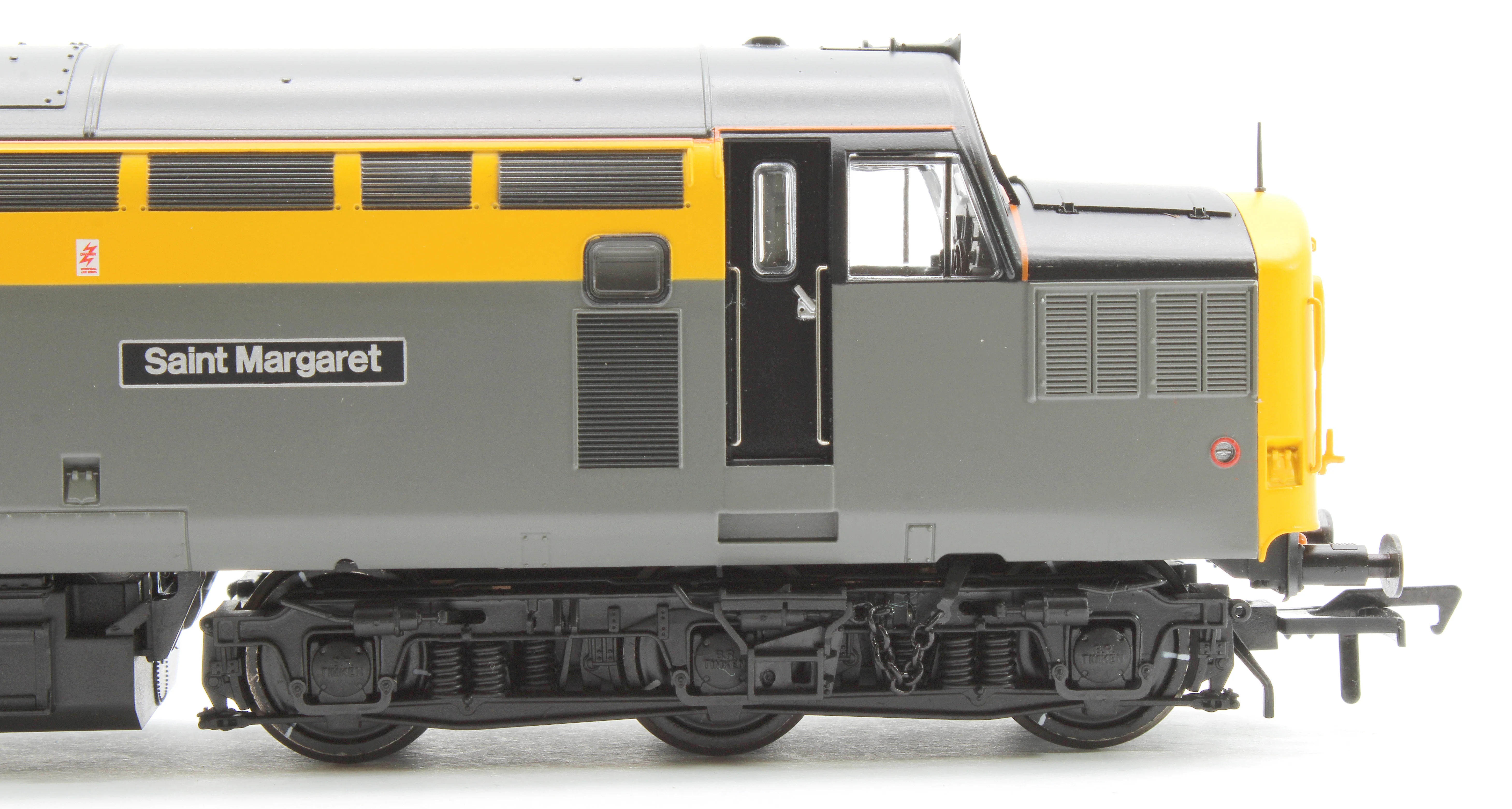 35-308 Class 37/0 Centre Headcode 37201 'St. Margaret' BR Eng. Grey & Yellow Diesel Locomotive - Image 6