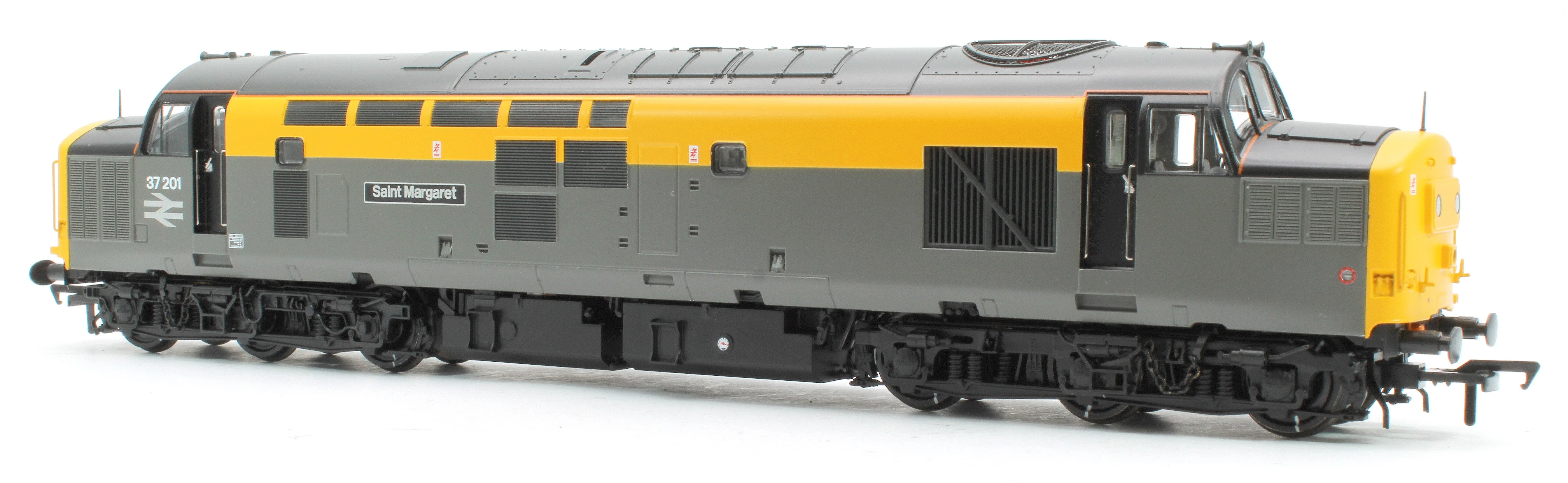 Pre-Owned Class 37/0 Centre Headcode 37201 'St. Margaret' BR Eng. Grey & Yellow Diesel Locomotive - Deluxe DCC Sound - Image 2