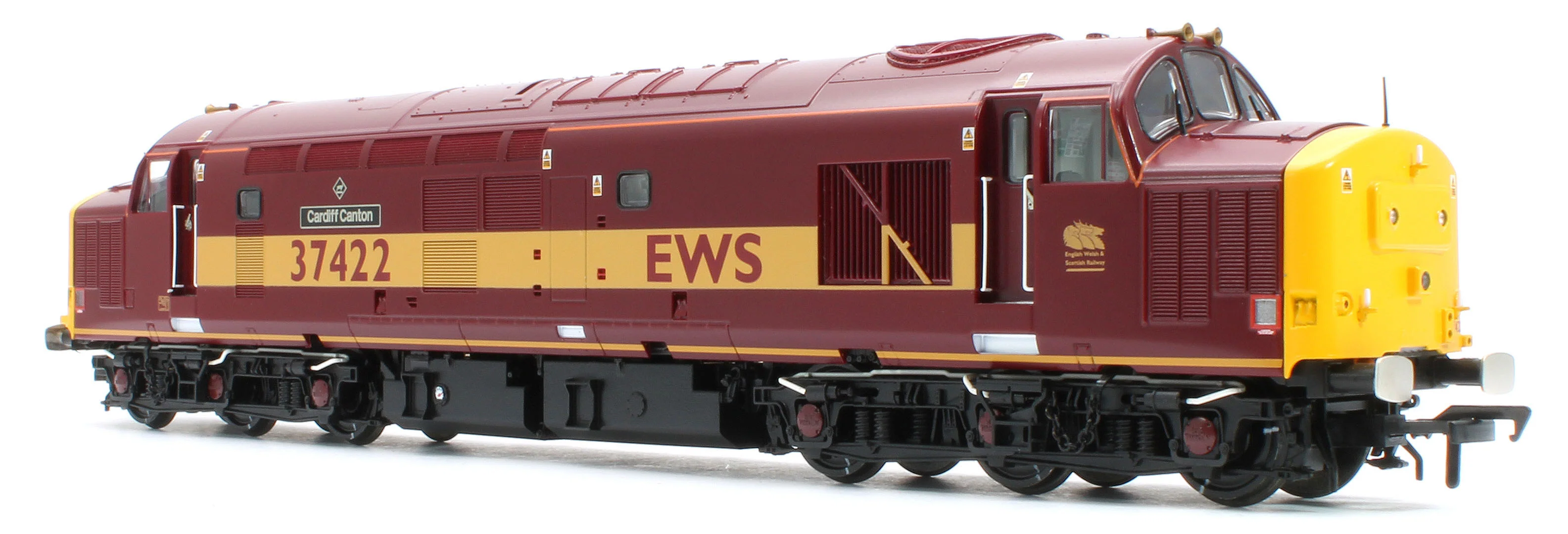 35-335KSF Class 37/4 Refurbished 37422 'Cardiff Canton' EWS Red and Gold - DCC Sound - Image 6