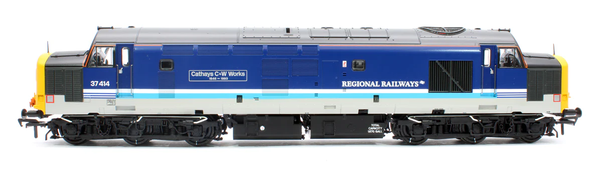 35-338SF Class 37/4 37414 'Cathays C&W Works 1846-1993' BR Regional Railways Diesel Locomotive (DCC Sound) - Image 2