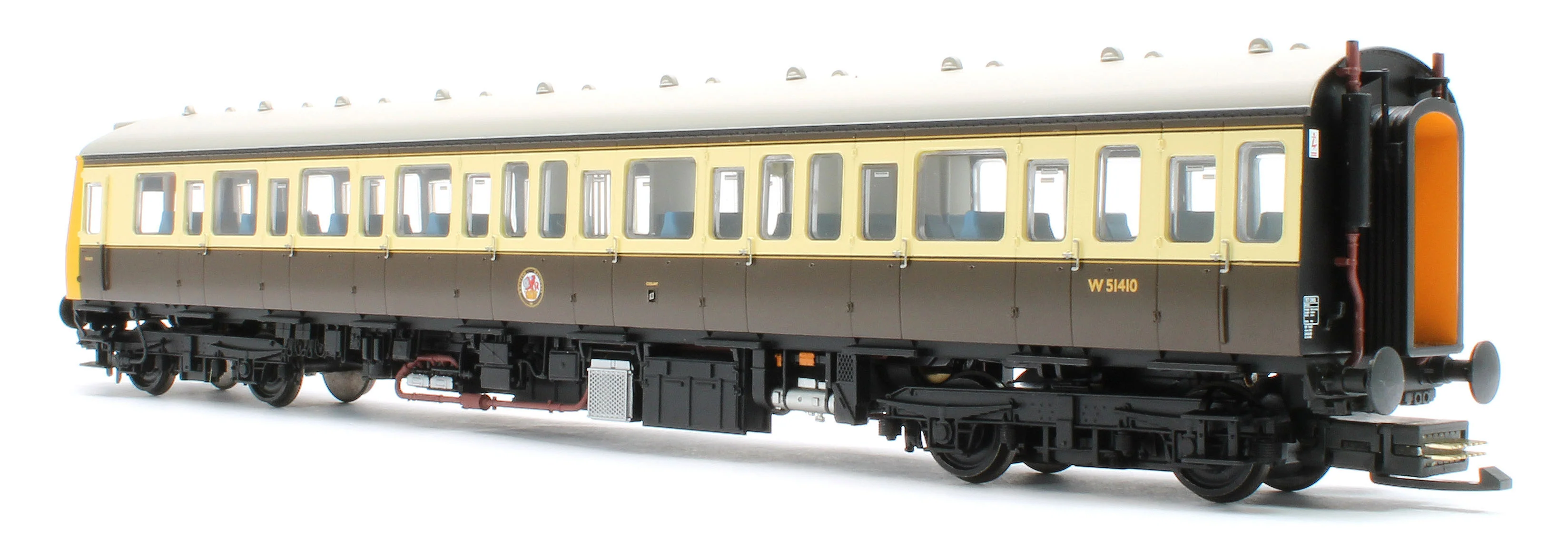 35-500Z Class 117 3 Car DMU Set Number B430 GW 150 Chocolate & Cream (Kernow Model Rail Centre Exclusive) - Image 4