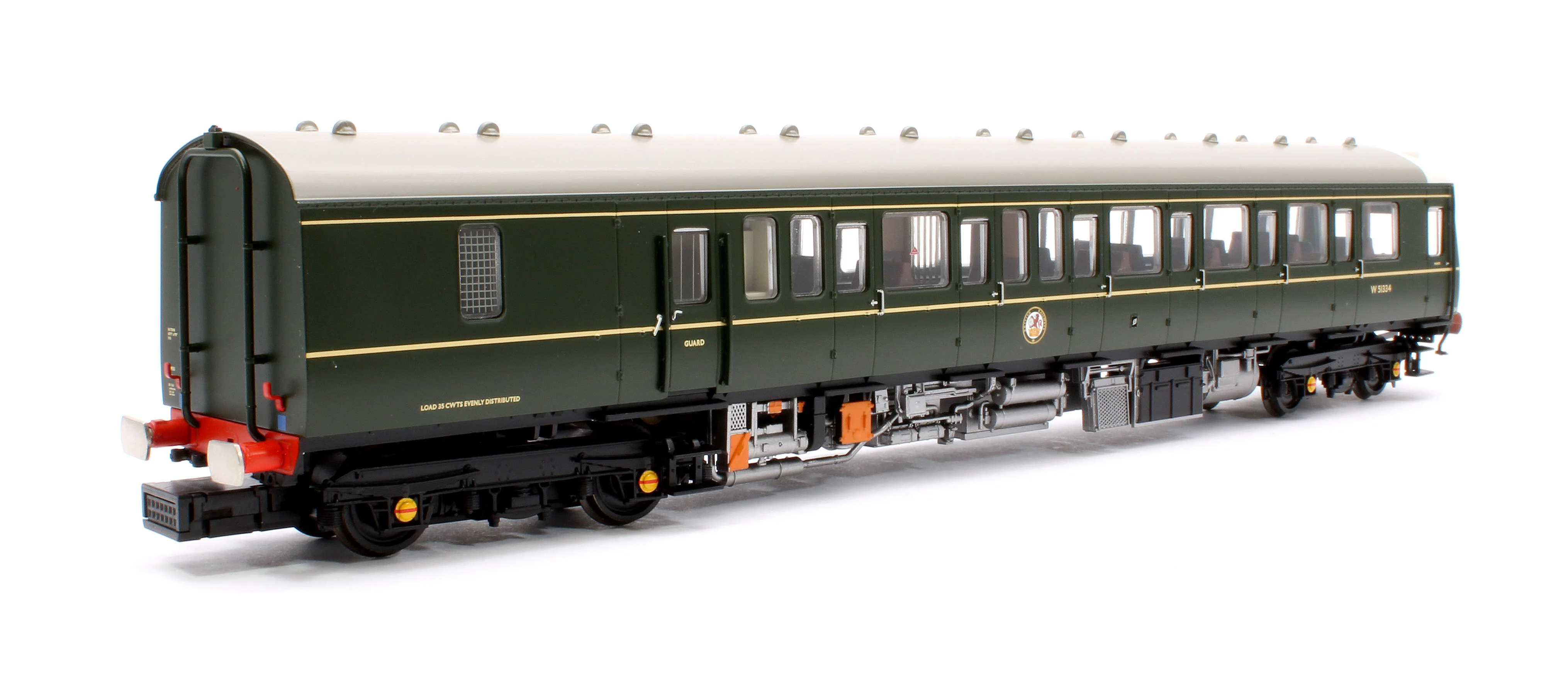 35-503 Class 117 3-Car DMU R334 BR Green (Small Yellow Panels) - Image 10