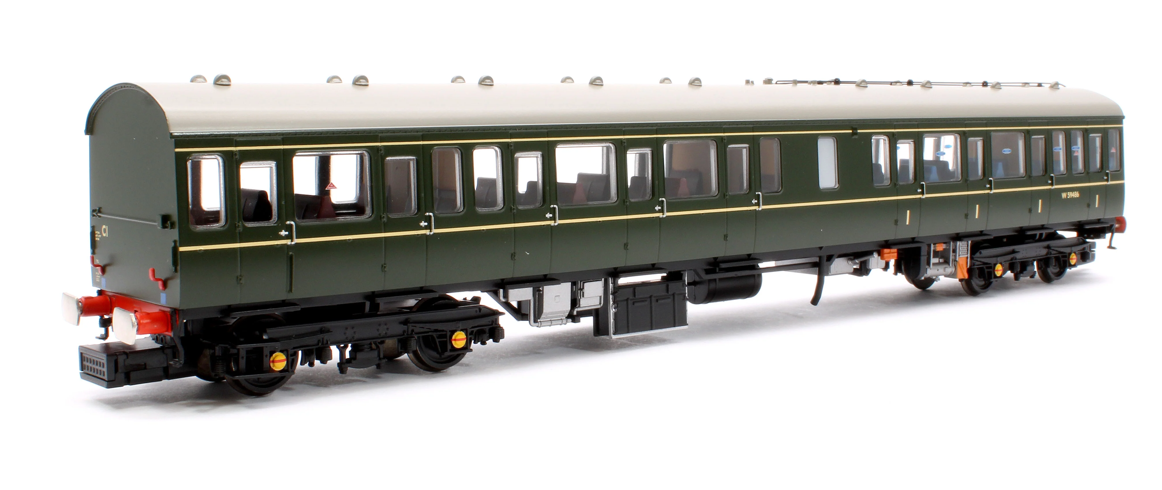 35-503 Class 117 3-Car DMU R334 BR Green (Small Yellow Panels) - Image 4