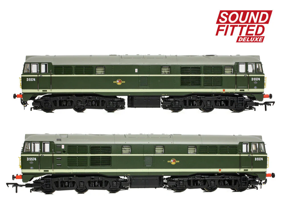Class 30 D5574 BR Green (Small Yellow Panels) Diesel Locomotive - DCC Sound Deluxe - Image 2