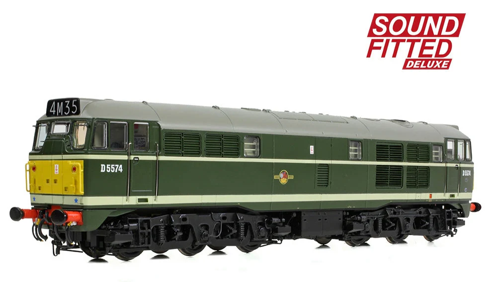 Class 30 D5574 BR Green (Small Yellow Panels) Diesel Locomotive - DCC Sound Deluxe - Image 4