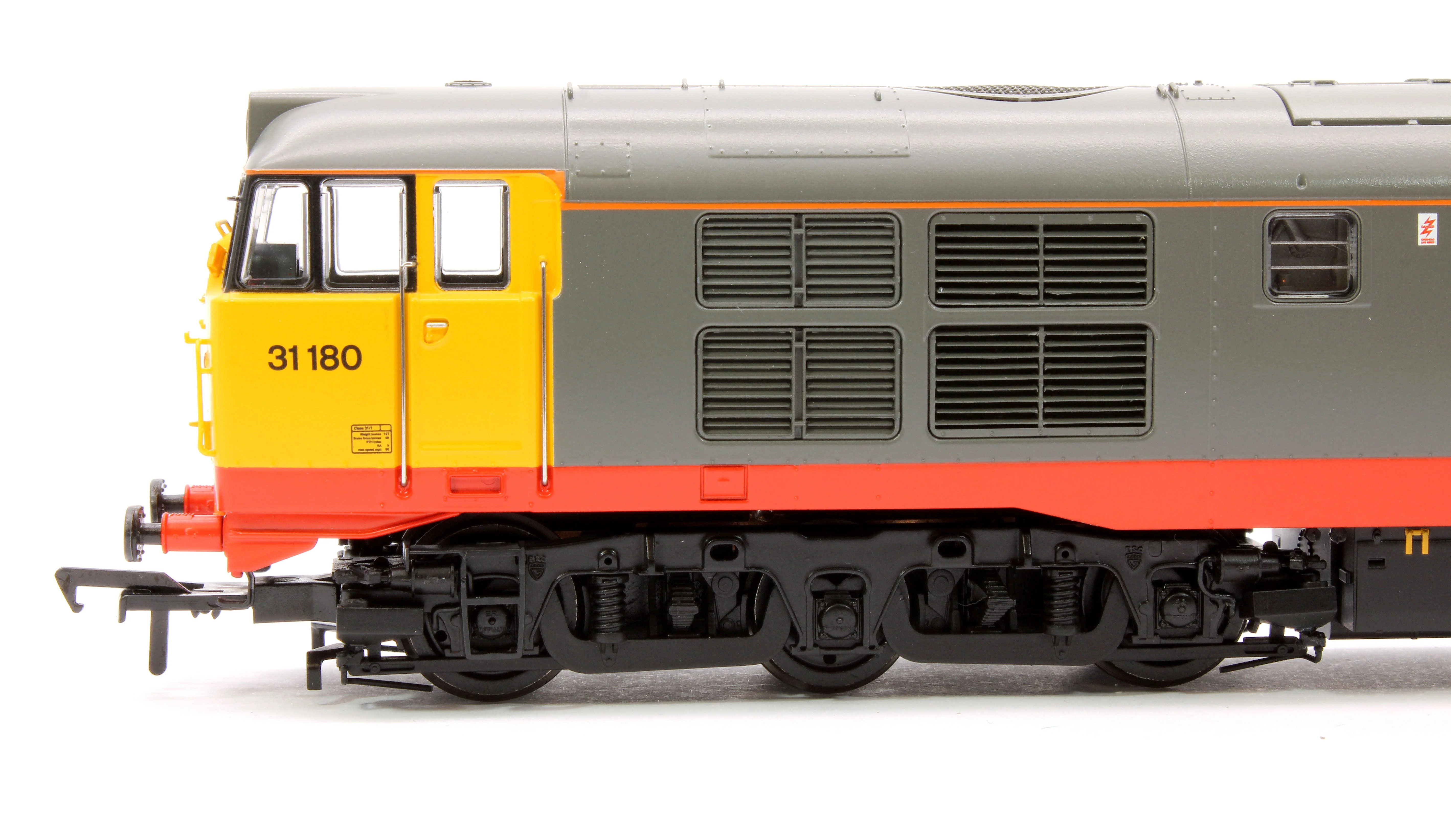 Pre-Owned 35-821SFX Class 31/1 Refurbished 31180 BR Railfreight (Red Stripe) Diesel Locomotive - DCC Sound Deluxe - Image 7