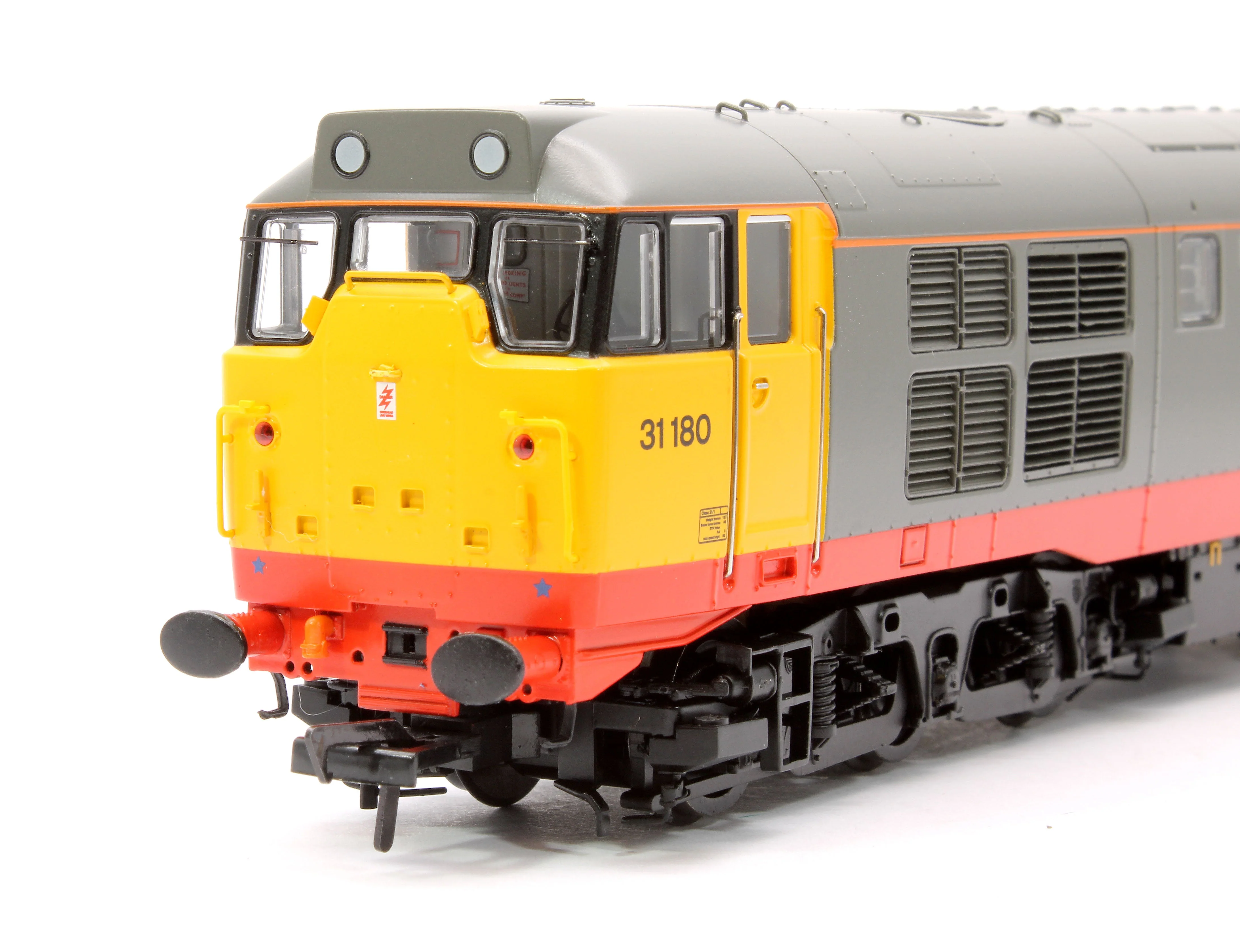 Pre-Owned 35-821SFX Class 31/1 Refurbished 31180 BR Railfreight (Red Stripe) Diesel Locomotive - DCC Sound Deluxe - Image 9