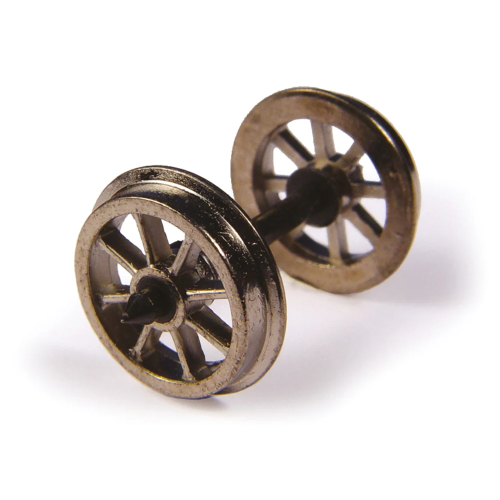36-014 Metal Spoked Wagon Wheels (x10)