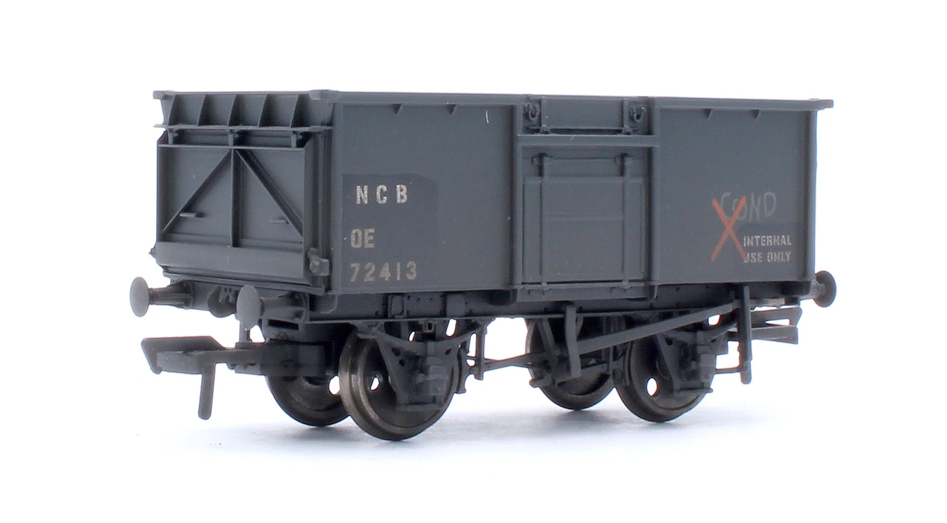 Pre-Owned Set Of 3 16T NCB BR Mineral Wagons Model Zone - Weathered - Image 2