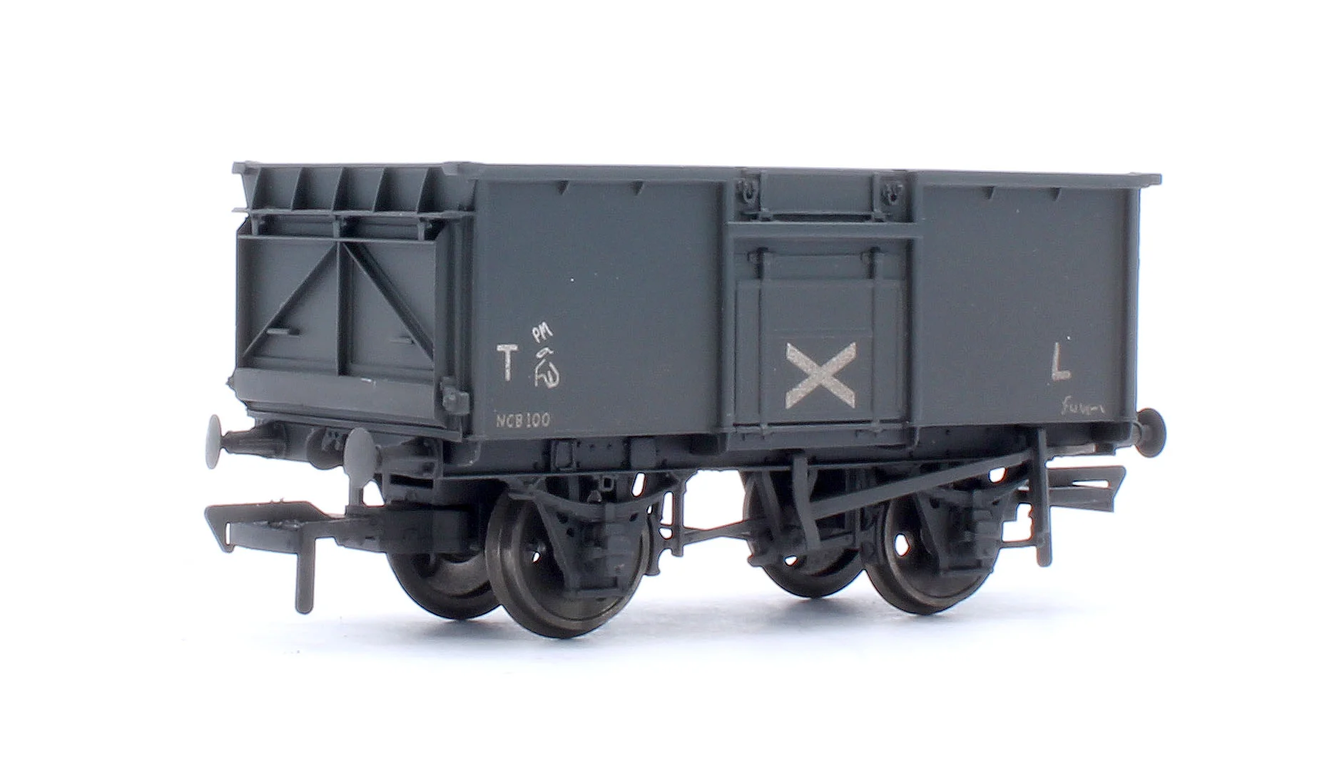 Pre-Owned Set Of 3 16T NCB BR Mineral Wagons Model Zone - Weathered - Image 5
