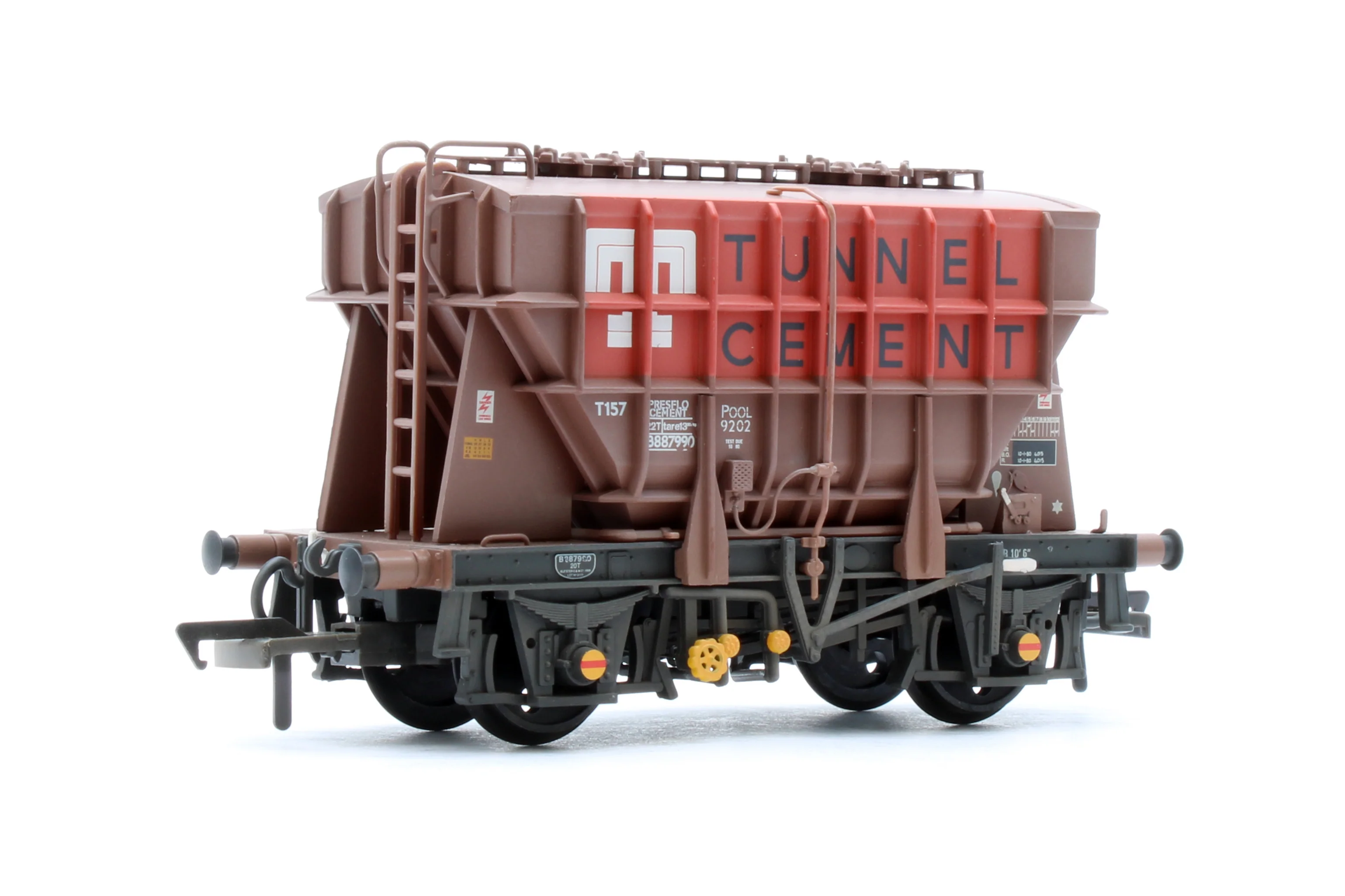 BR 22T CPV Presflo Bulk Powder Wagon BR Bauxite 'Tunnel Cement' No.B887990 - Weathered - Image 2