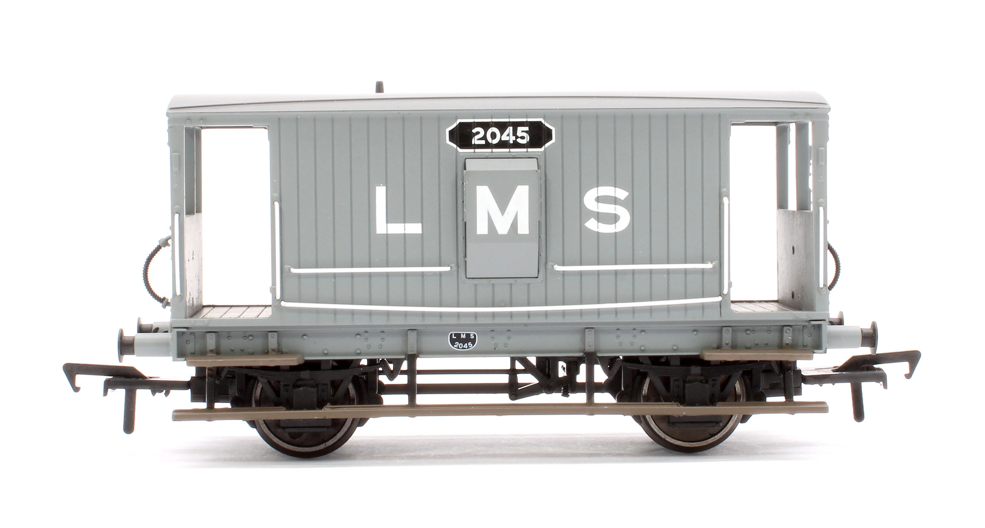 Pre-Owned 38-552 20T Midland Brake Van LMS Grey (With Duckets) - Image 2