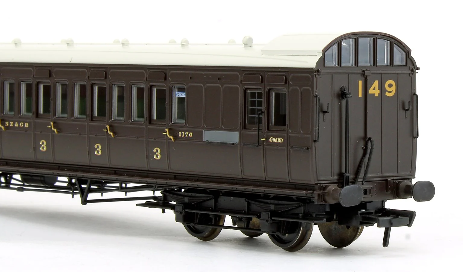 SE&CR 60ft Birdcage Brake Third SE&CR Wellington Brown 1170 - Image 4