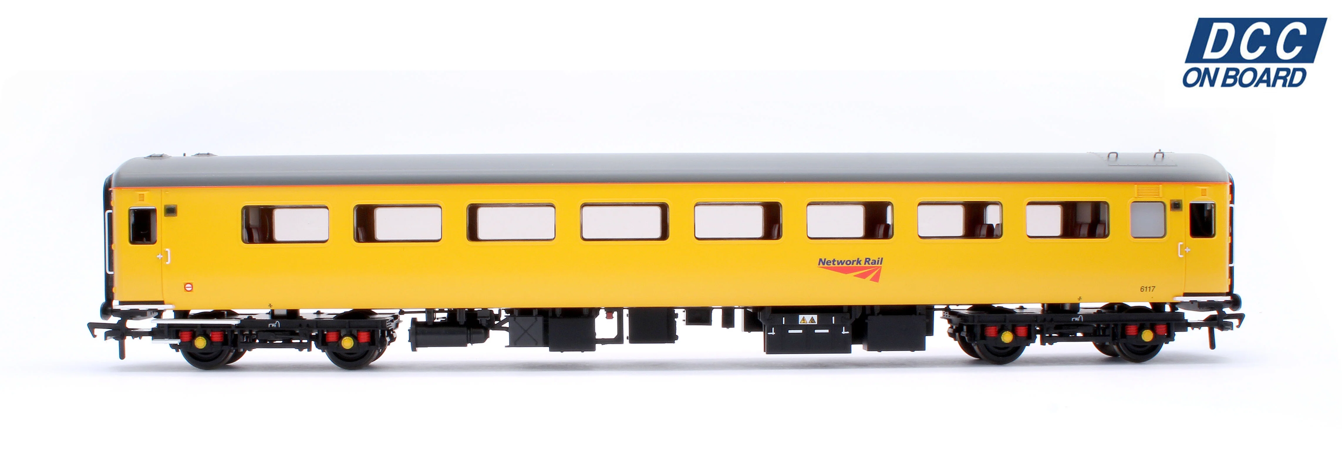 BR Mk2F ex-TSO Staff Coach Network Rail Yellow No.6117 - DCC Fitted - Image 2