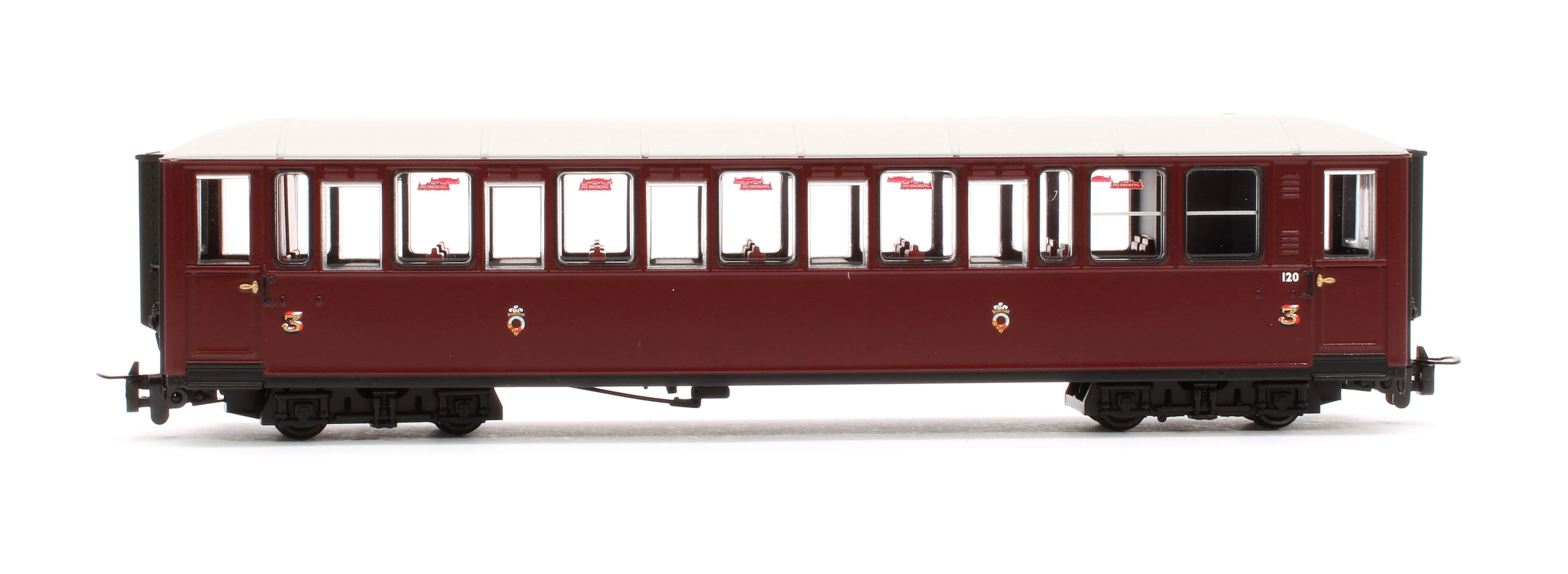 394-101A Ffestiniog Railway 'Tin Car' Saloon Third No. 120 FR Maroon - Image 2