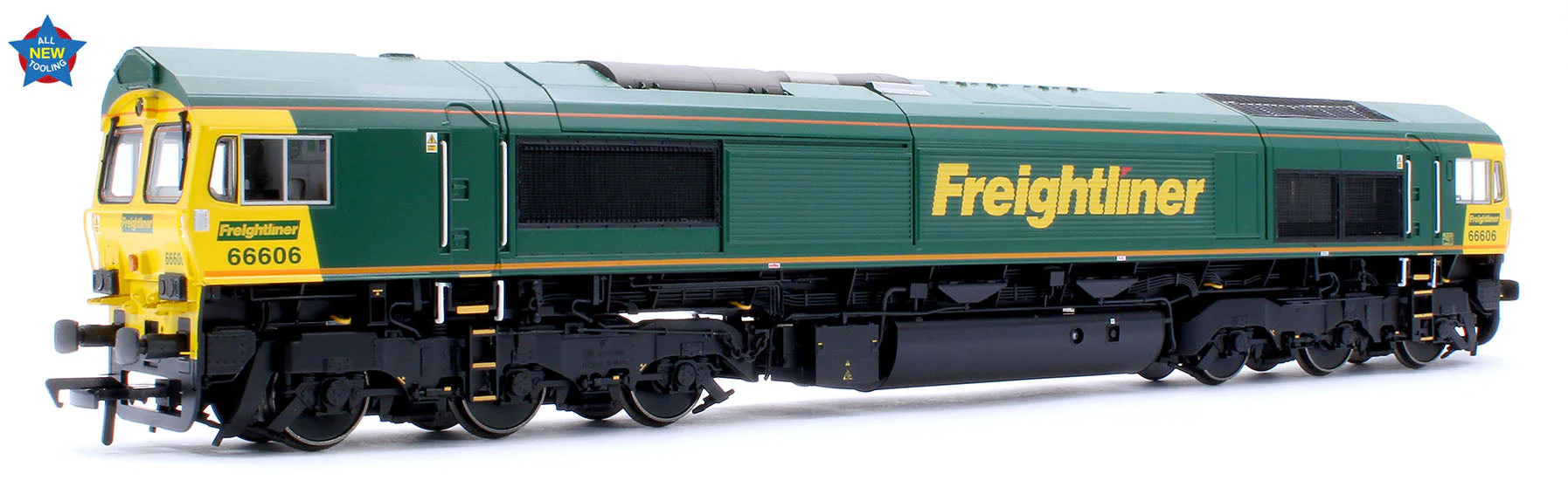 Pre-Owned 50-002 Class 66/6 66606 Freightliner Green Diesel Locomotive