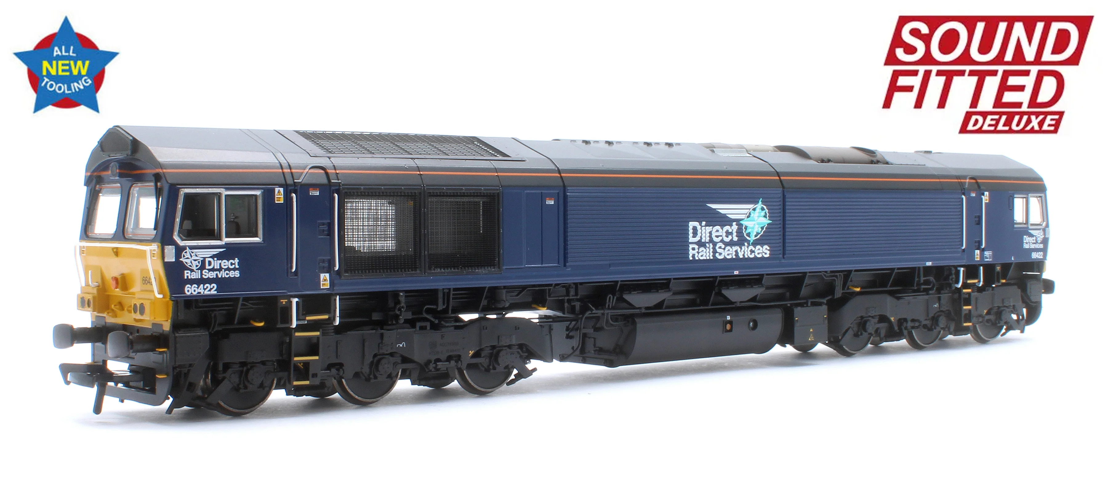 Class 66/4 66422 'Max Joule 1958-1999' DRS Compass (Small Logo) Diesel Locomotive - Deluxe DCC Sound