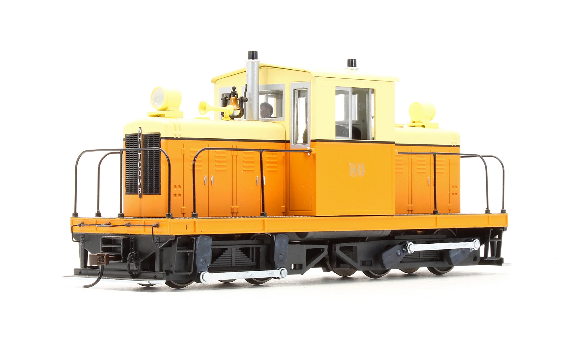Pre-Owned Whitcomb 50 Ton Centre-Cab - Painted, Unlettered - Orange/Cream - Diesel Locomotive - DCC Sound Fitted - Image 2
