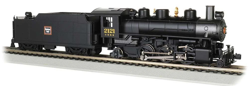 Prairie 2-6-2 w/Smoke & Tender - Cb & Q #2121 Steam Locomotive