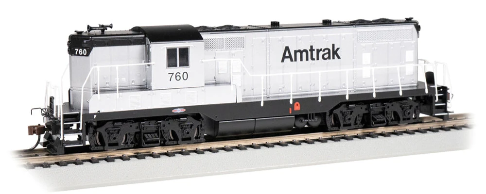 GP7 - Amtrak #760 - MOW (Silver & Black) Diesel Locomotive - DCC Sound