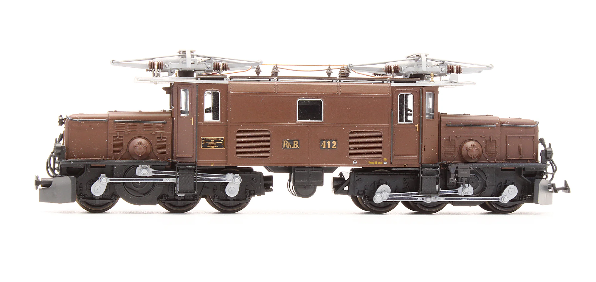 Pre-Owned 1255 132 RhB Ge 6/6 412 Crocodile Electric Locomotive - Image 3