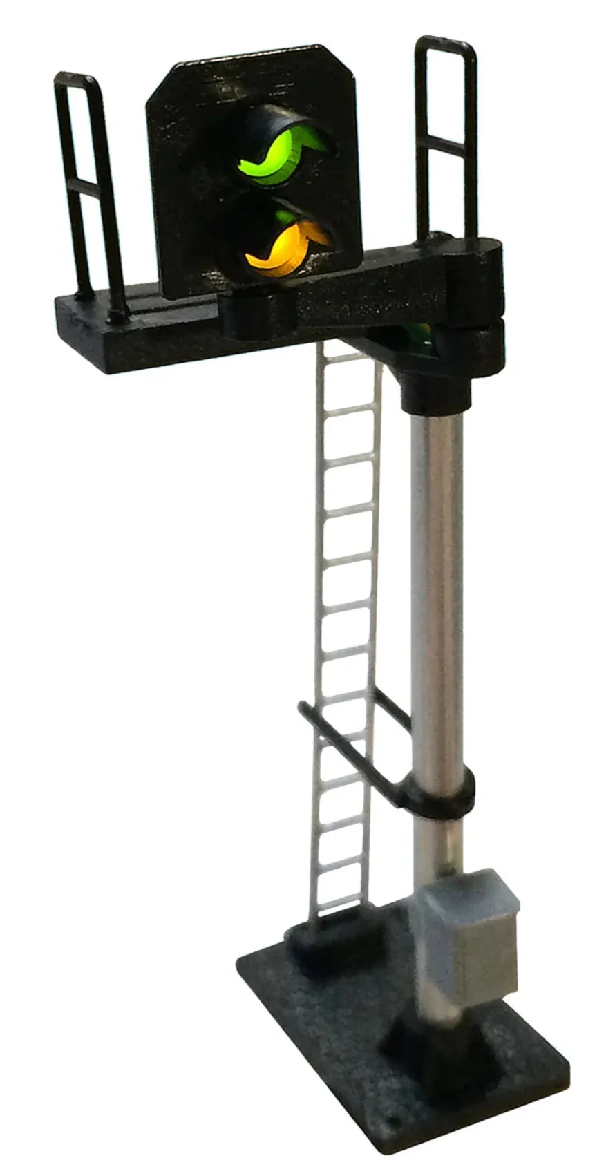 2 Aspect Distant (Y/G) Standard Left Offset (type 2) Signal