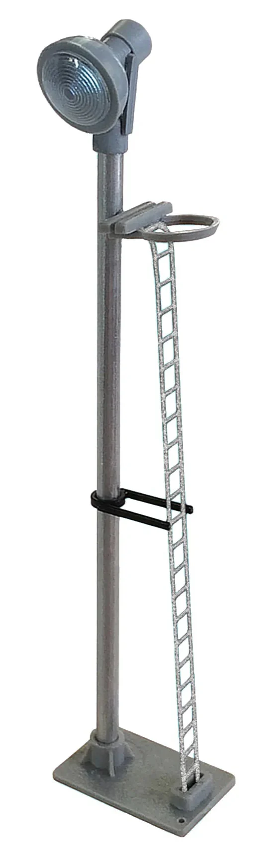 Single Spotlight Head Short Yard Lamp (Silver Ladder) White LED