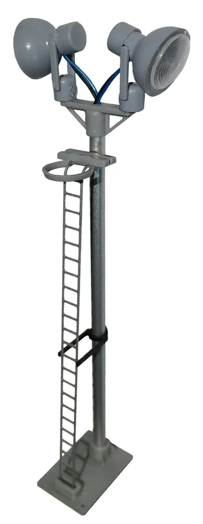 Twin Spotlight Head Short Lamp (Silver Ladder) Yellow LED