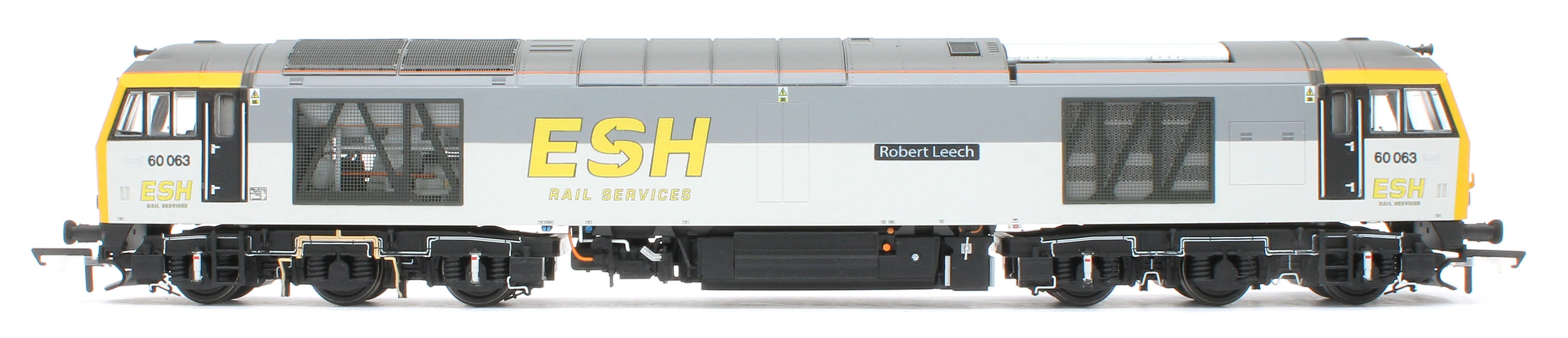 Bespoke Class 60 60063 'Robert Leech' ESH Rail Services Grey Diesel Locomotive - DCC Sound - Expert Rails Bespoke Re-livery - Image 2