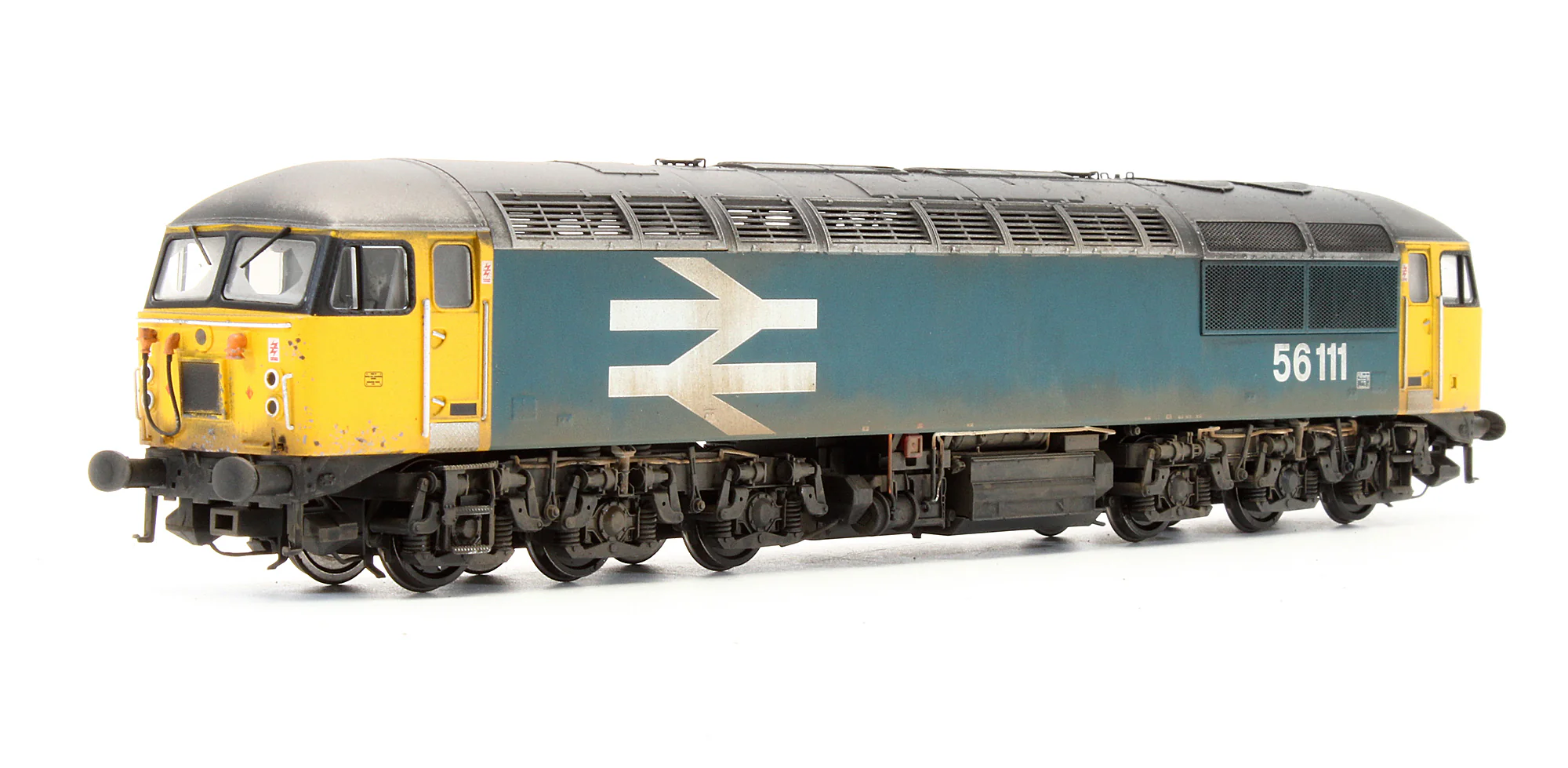 CAV-CM-56111-LL SFDW Bespoke Weathered Class 56 BR Blue No.56111 (Large Logo) Diesel Locomotive - Deluxe Weathered, DCC Sound - Image 2