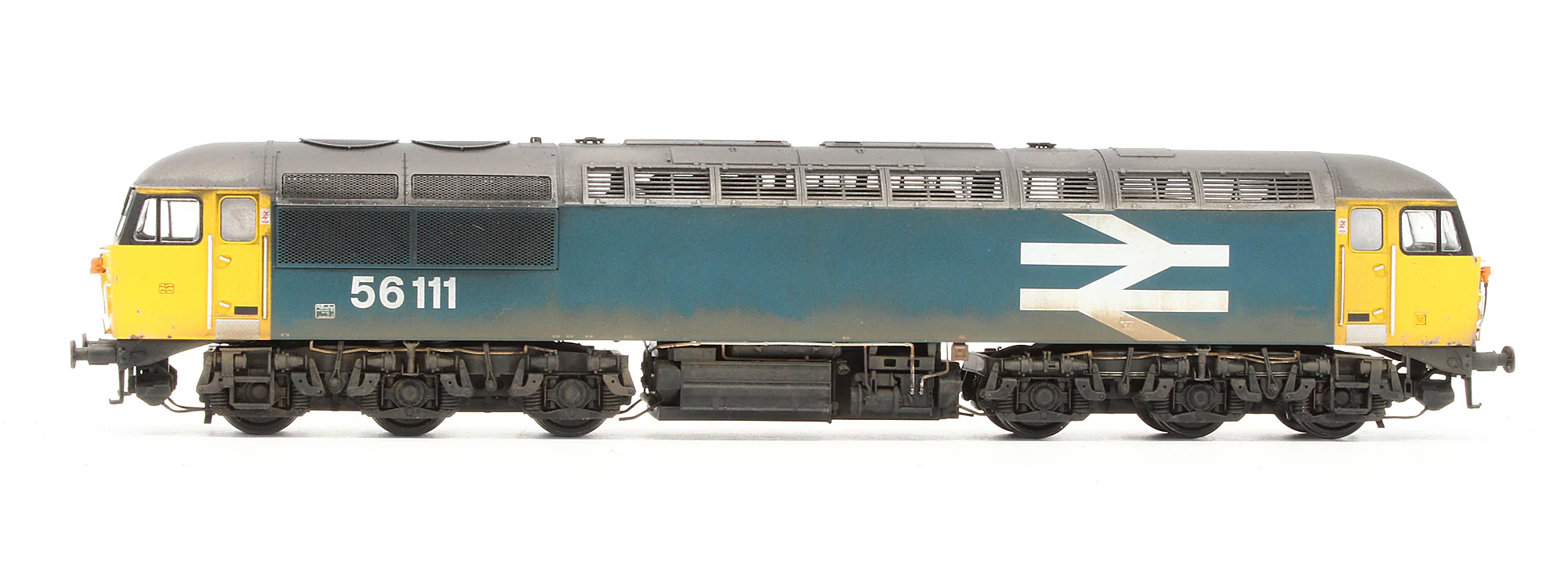 CAV-CM-56111-LL SFDW Bespoke Weathered Class 56 BR Blue No.56111 (Large Logo) Diesel Locomotive - Deluxe Weathered, DCC Sound - Image 3
