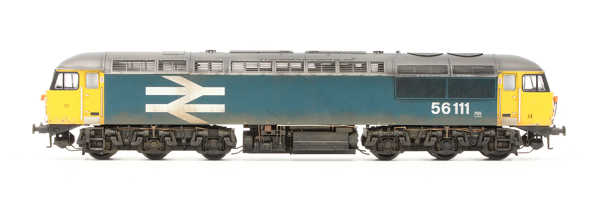 CAV-CM-56111-LL SFDW Bespoke Weathered Class 56 BR Blue No.56111 (Large Logo) Diesel Locomotive - Deluxe Weathered, DCC Sound - Image 4