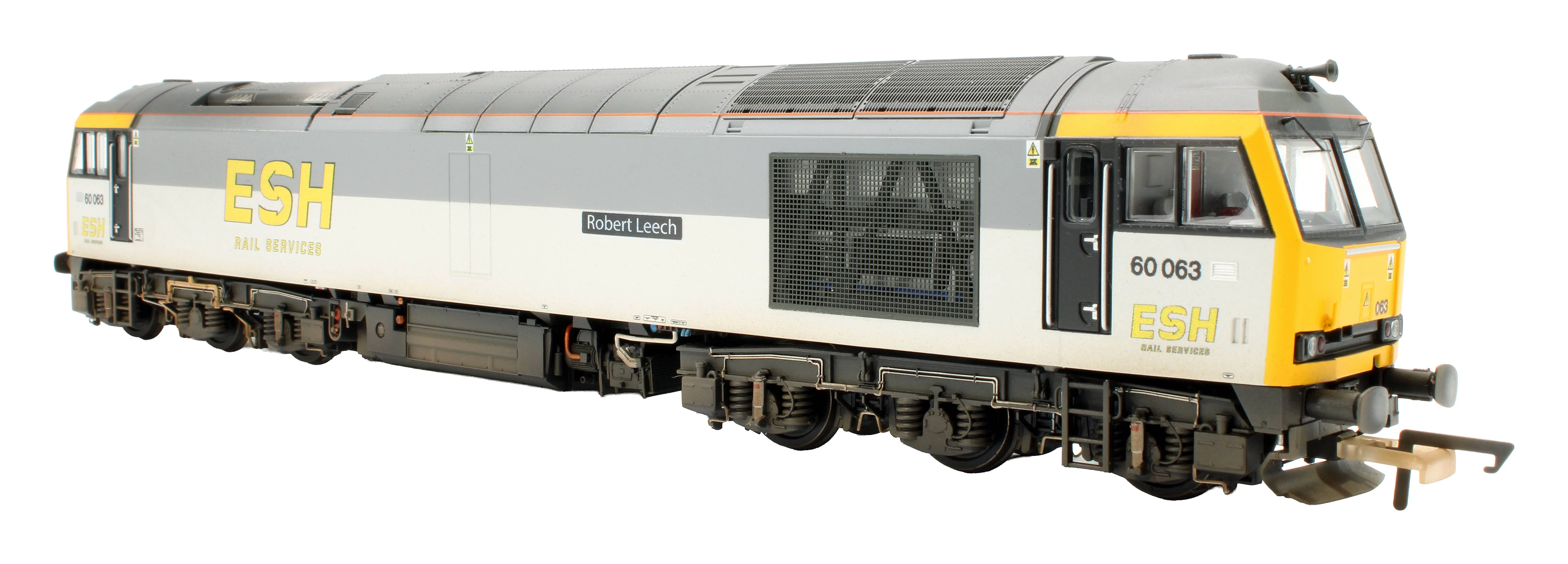 Bespoke Weathered Class 60 60063 'Robert Leech' ESH Rail Services Grey Diesel Locomotive - DCC Sound - Expert Rails Bespoke Re-livery - Image 2