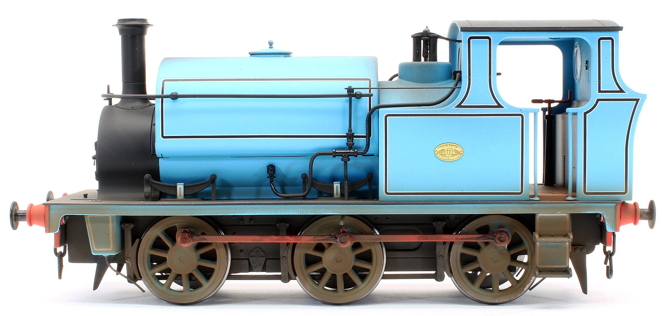 Bespoke Weathered Hudswell Clarke 0-6-0 Tank Lined Blue Steam Locomotive - Medium Finish, Works Plates Added - Image 4