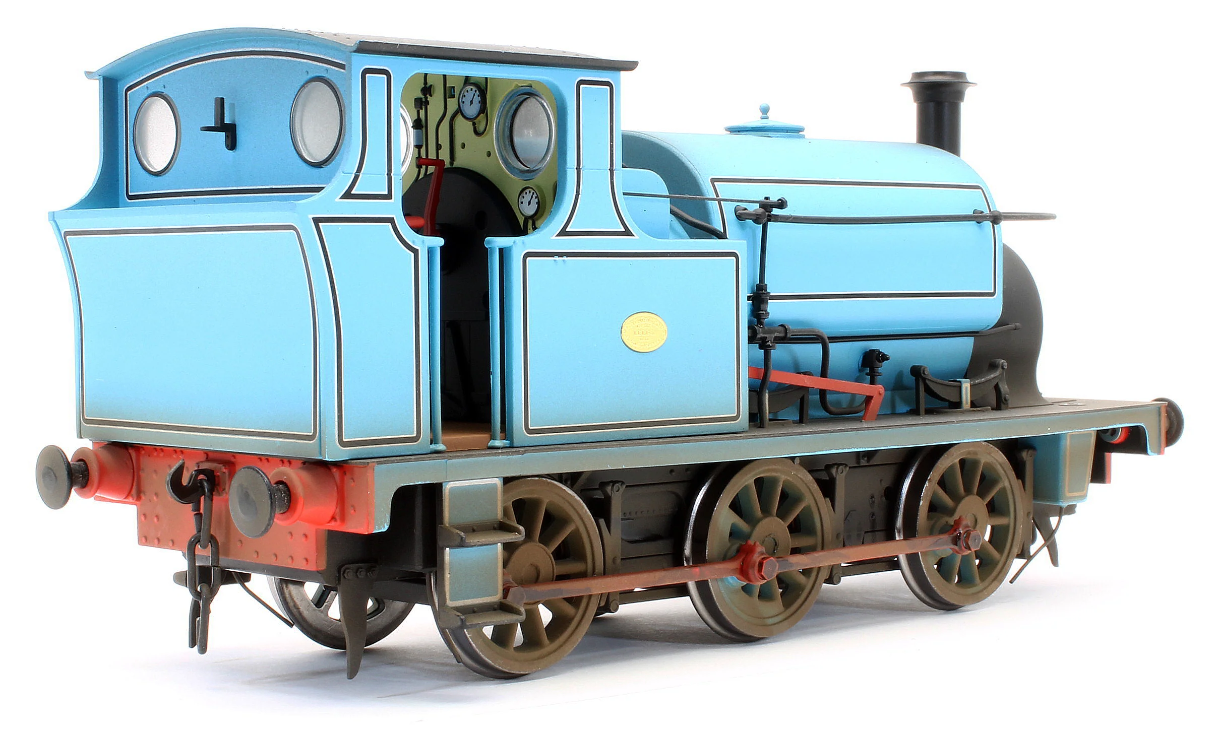 Bespoke Weathered Hudswell Clarke 0-6-0 Tank Lined Blue Steam Locomotive - Medium Finish, Works Plates Added - Image 6