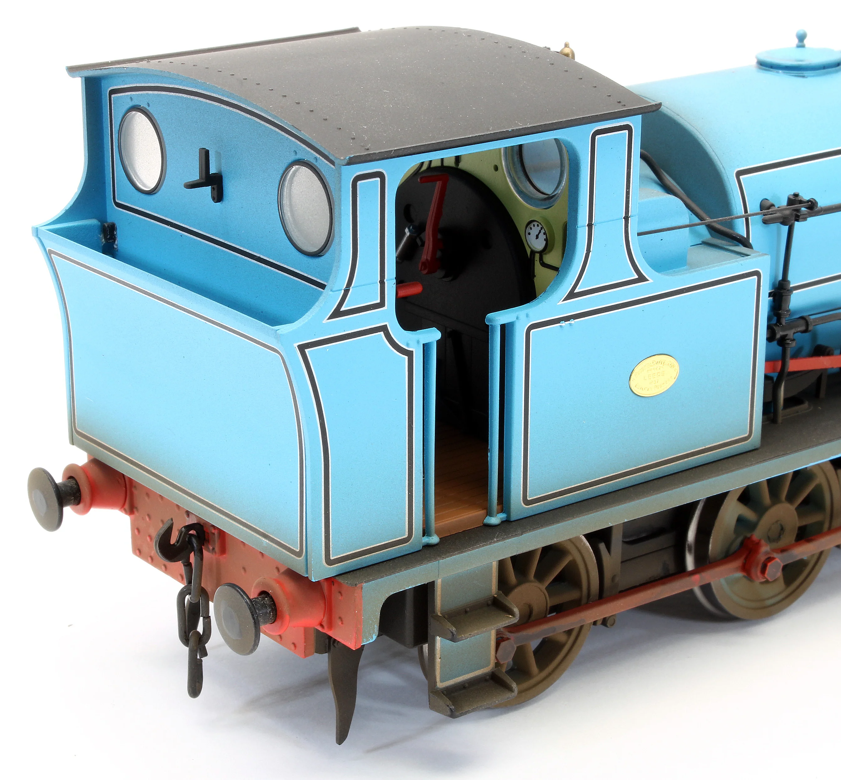 Bespoke Weathered Hudswell Clarke 0-6-0 Tank Lined Blue Steam Locomotive - Medium Finish, Works Plates Added - Image 7