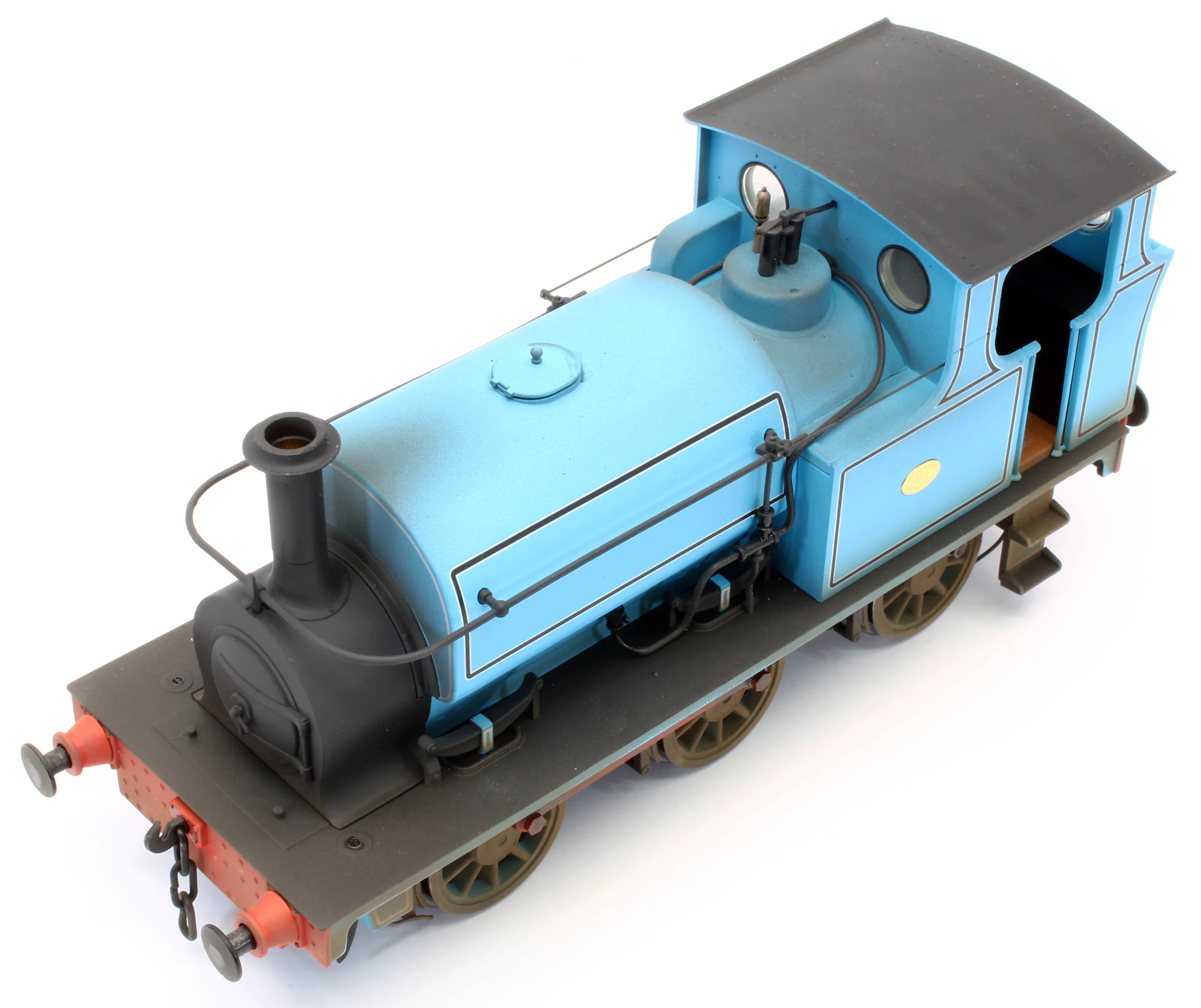 Bespoke Weathered Hudswell Clarke 0-6-0 Tank Lined Blue Steam Locomotive - Medium Finish, Works Plates Added - Image 8