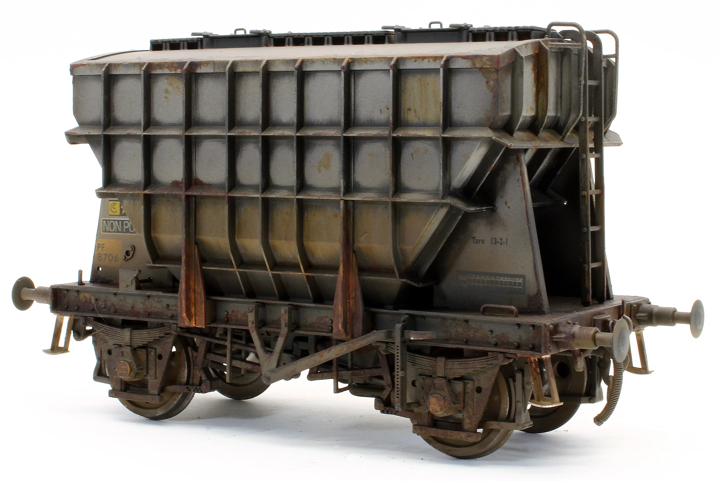 Bespoke Weathered Presflo Wagon Plain Grey 8706 (TOPS) - Deluxe Finish - Image 2