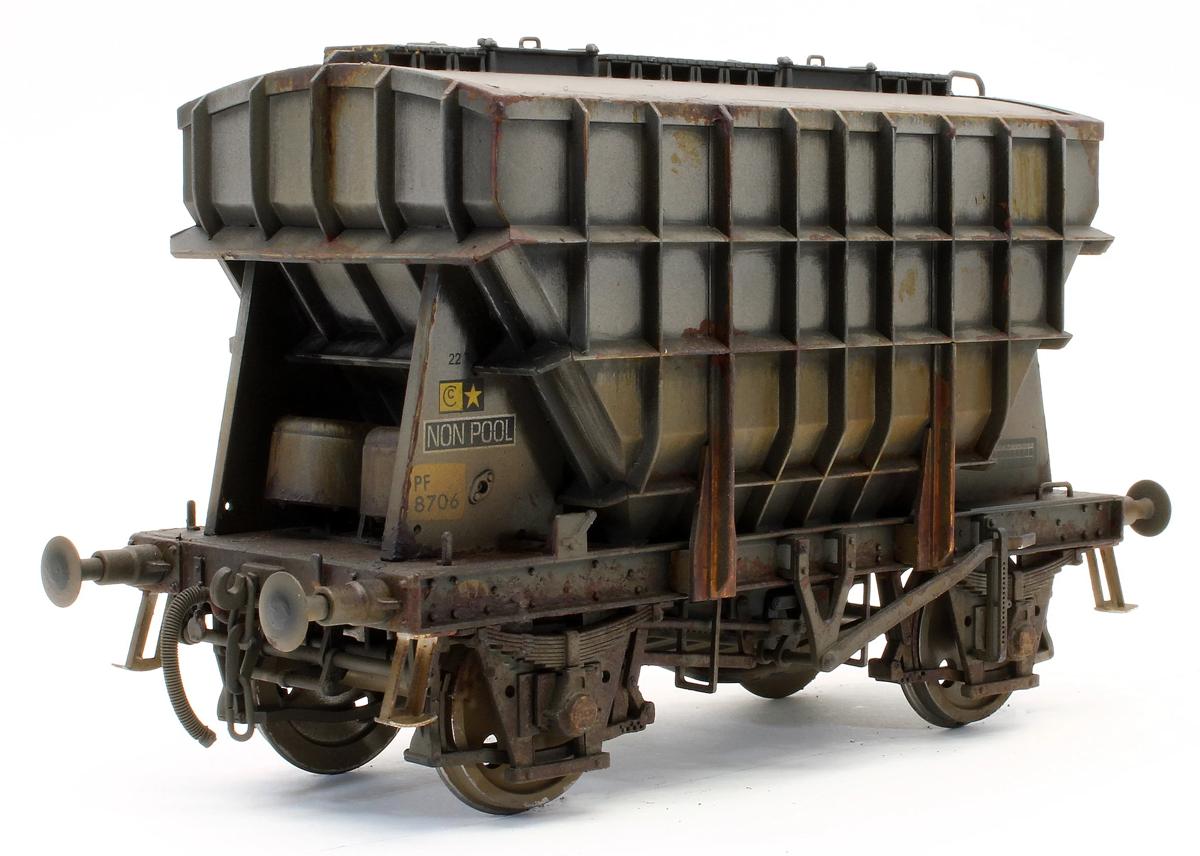 Bespoke Weathered Presflo Wagon Plain Grey 8706 (TOPS) - Deluxe Finish - Image 3