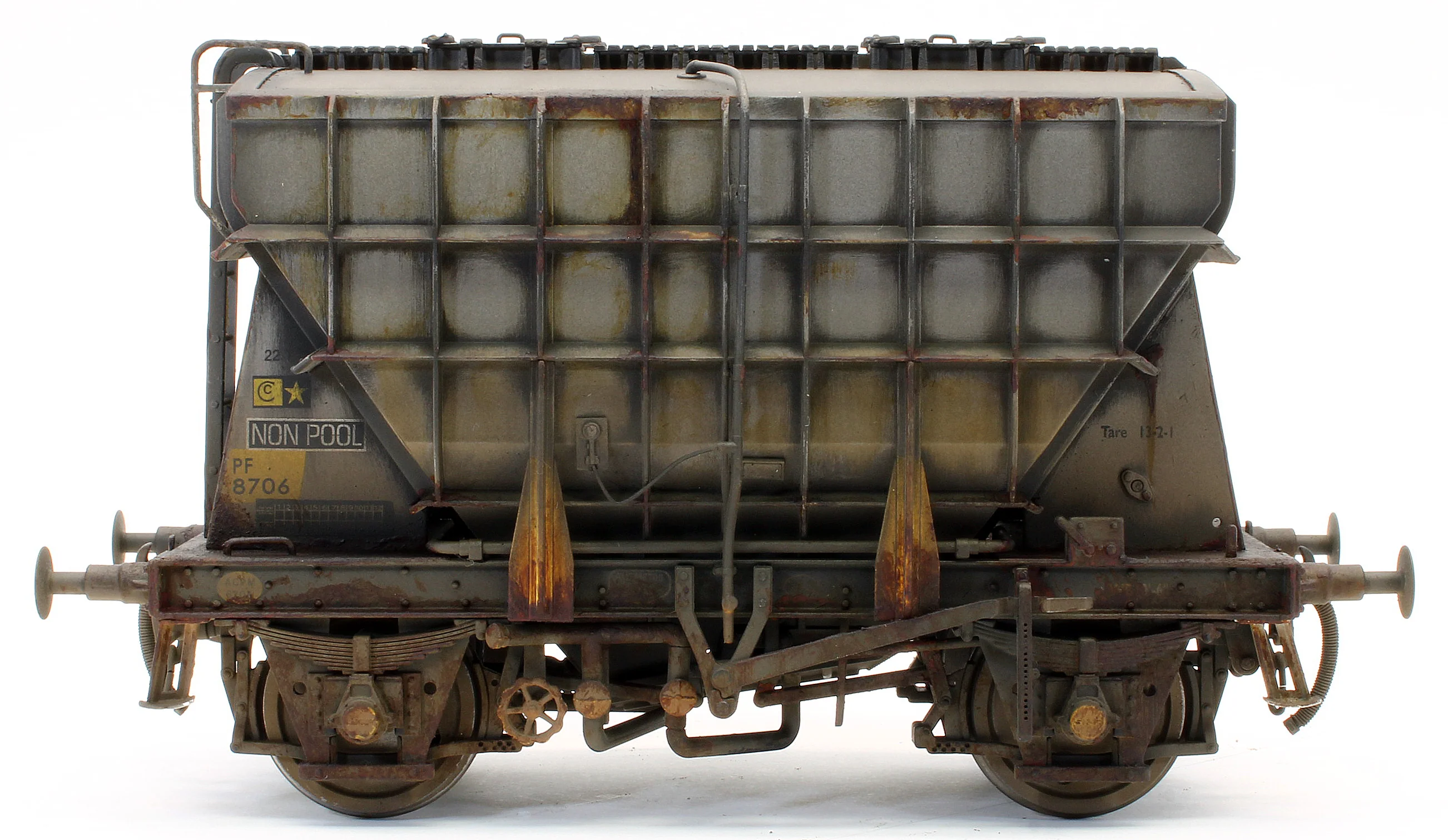 Bespoke Weathered Presflo Wagon Plain Grey 8706 (TOPS) - Deluxe Finish - Image 5