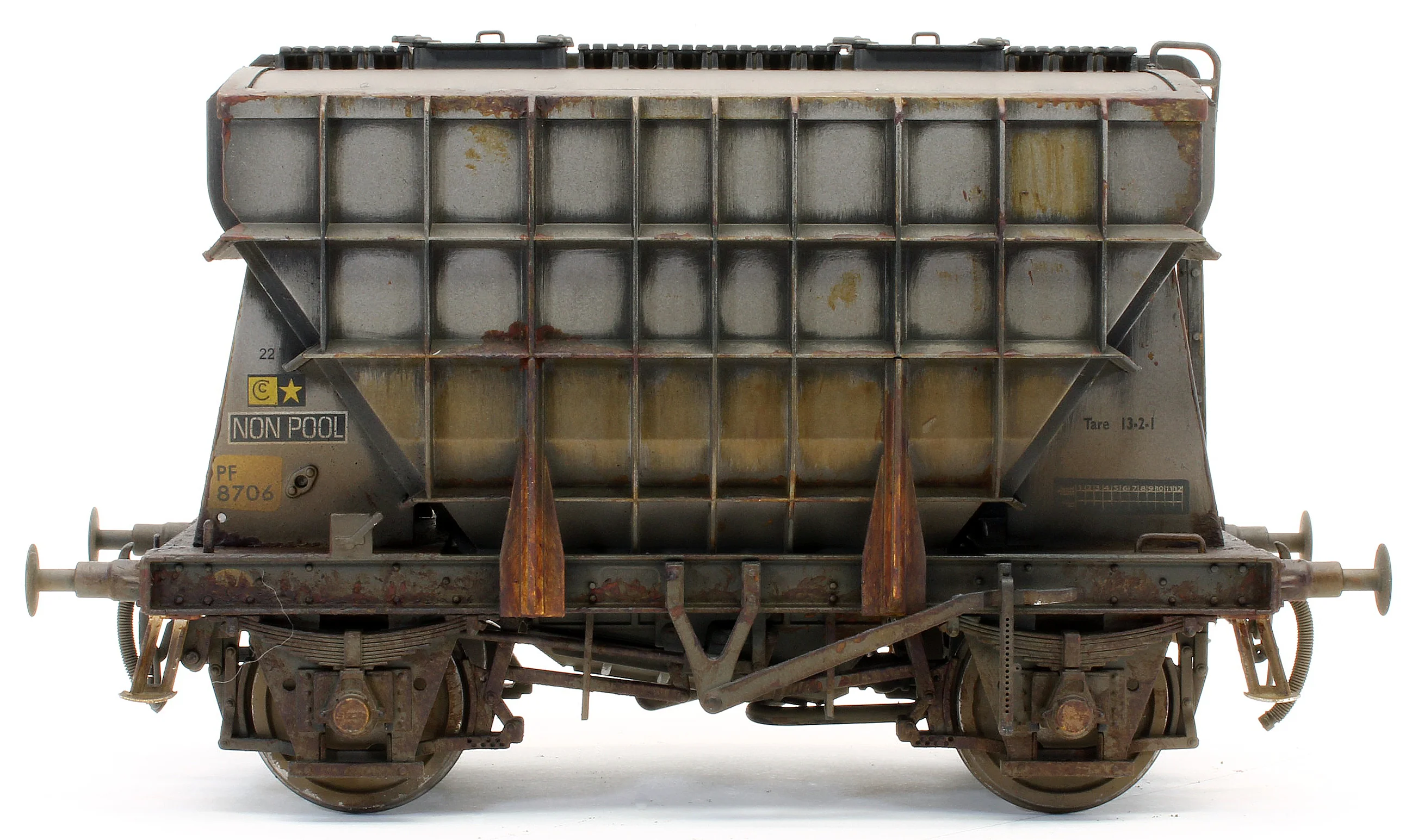 Bespoke Weathered Presflo Wagon Plain Grey 8706 (TOPS) - Deluxe Finish - Image 6