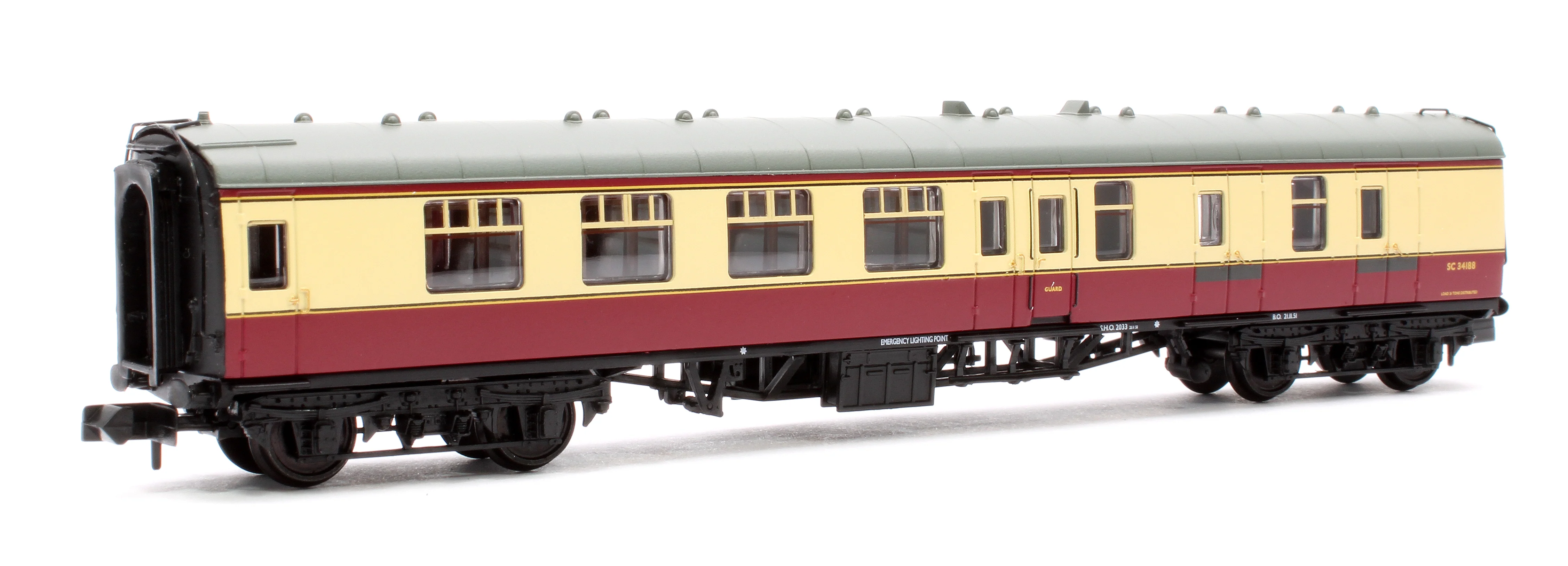 BR Mk1 BSK Brake Second Corridor BR Crimson & Cream No.SC34188 - Image 3