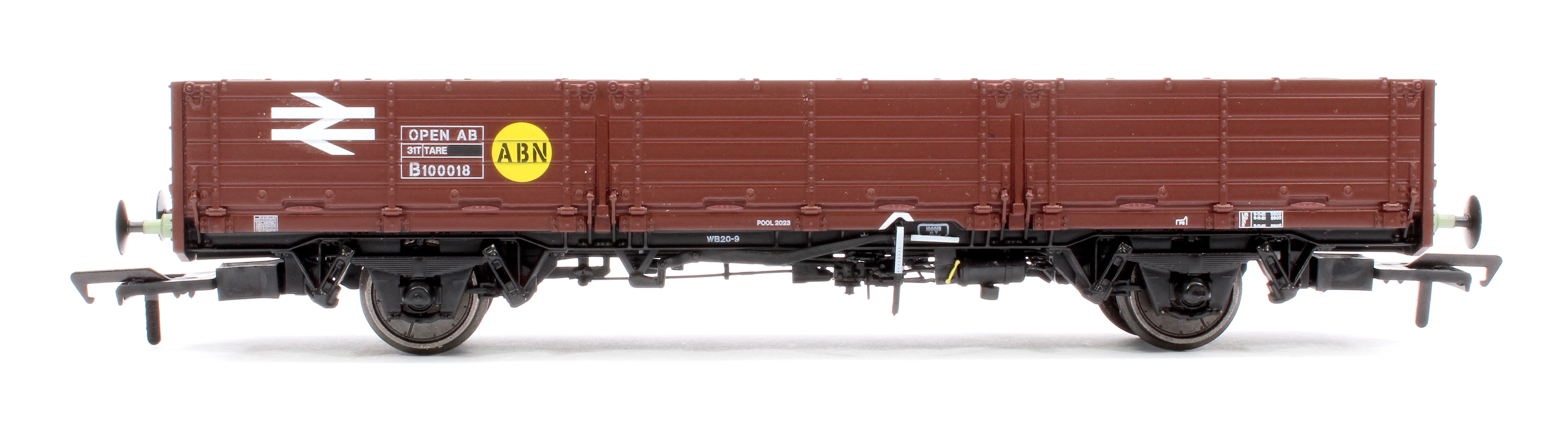 BR ‘Open AB’ OAA Wagon No. 100018, BR bauxite, yellow ‘ABN’ spot - Image 2