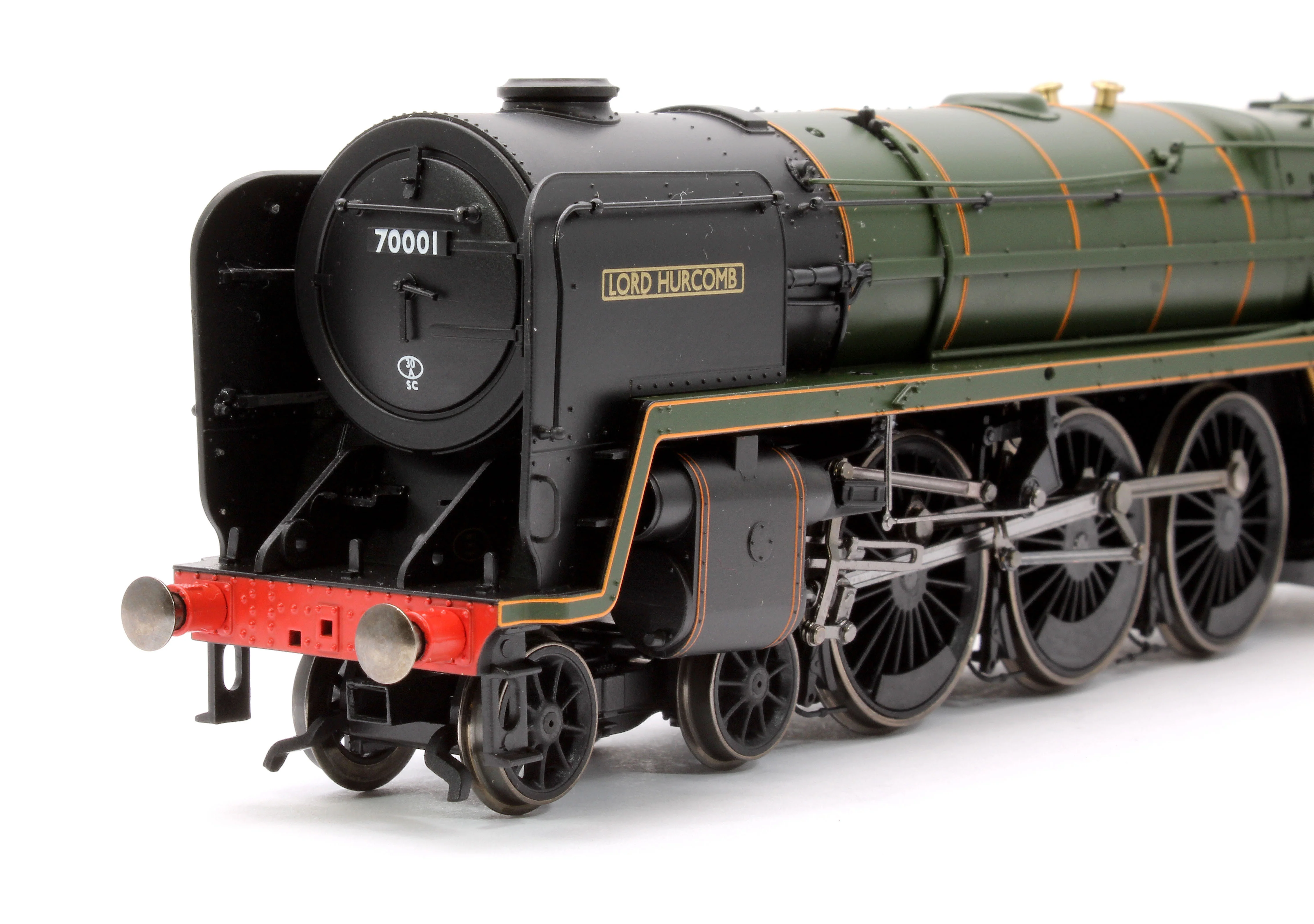 R30362 Britannia Class BR Green (Early) 'Lord Hurcomb' 70001 4-6-2 Steam Locomotive - Image 8