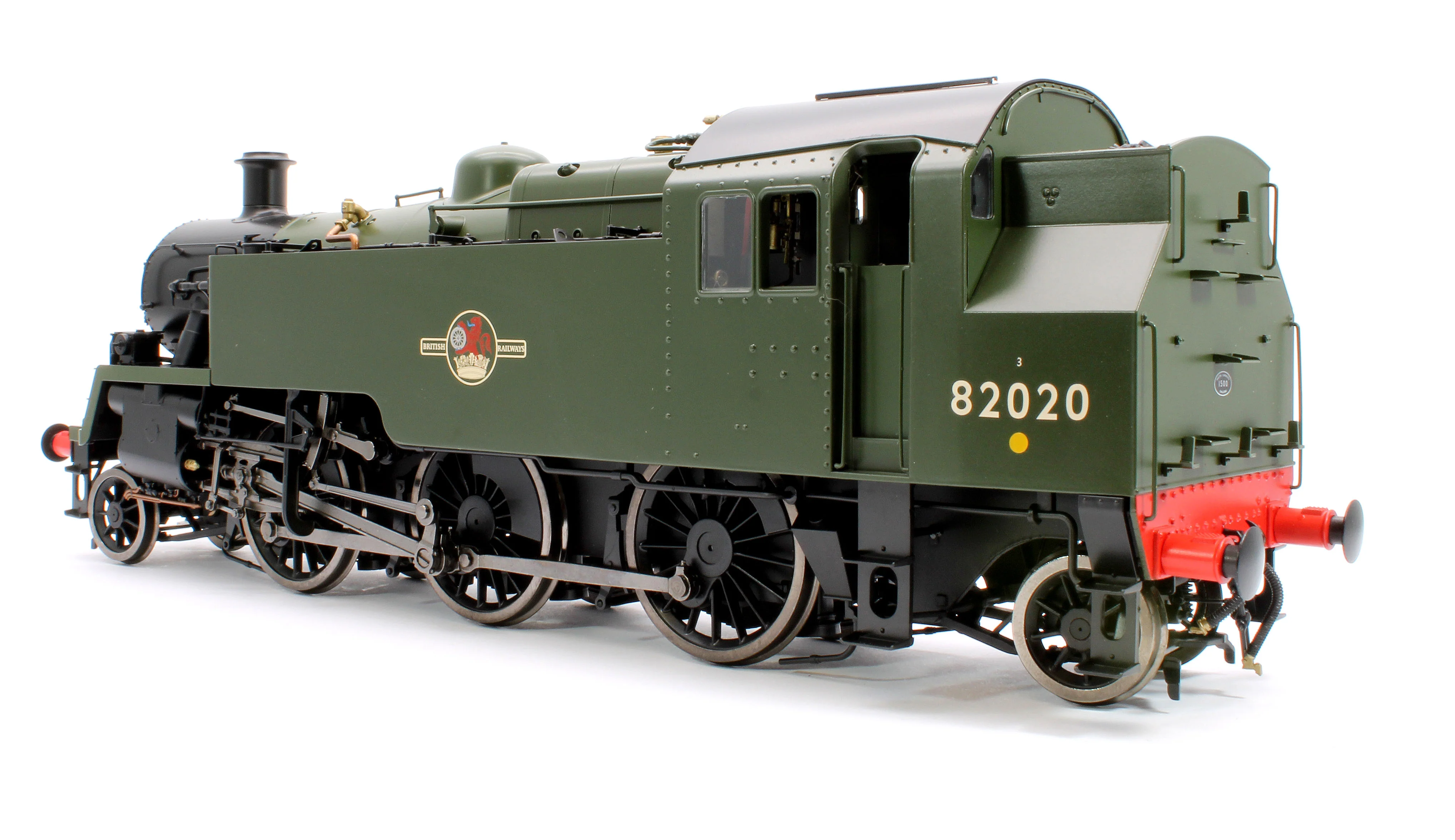 LHT-S-8207D British Railways Standard 3MT 2-6-2T Green Late Crest 82020 - Steam Tank Locomotive - DCC Fitted - Image 3