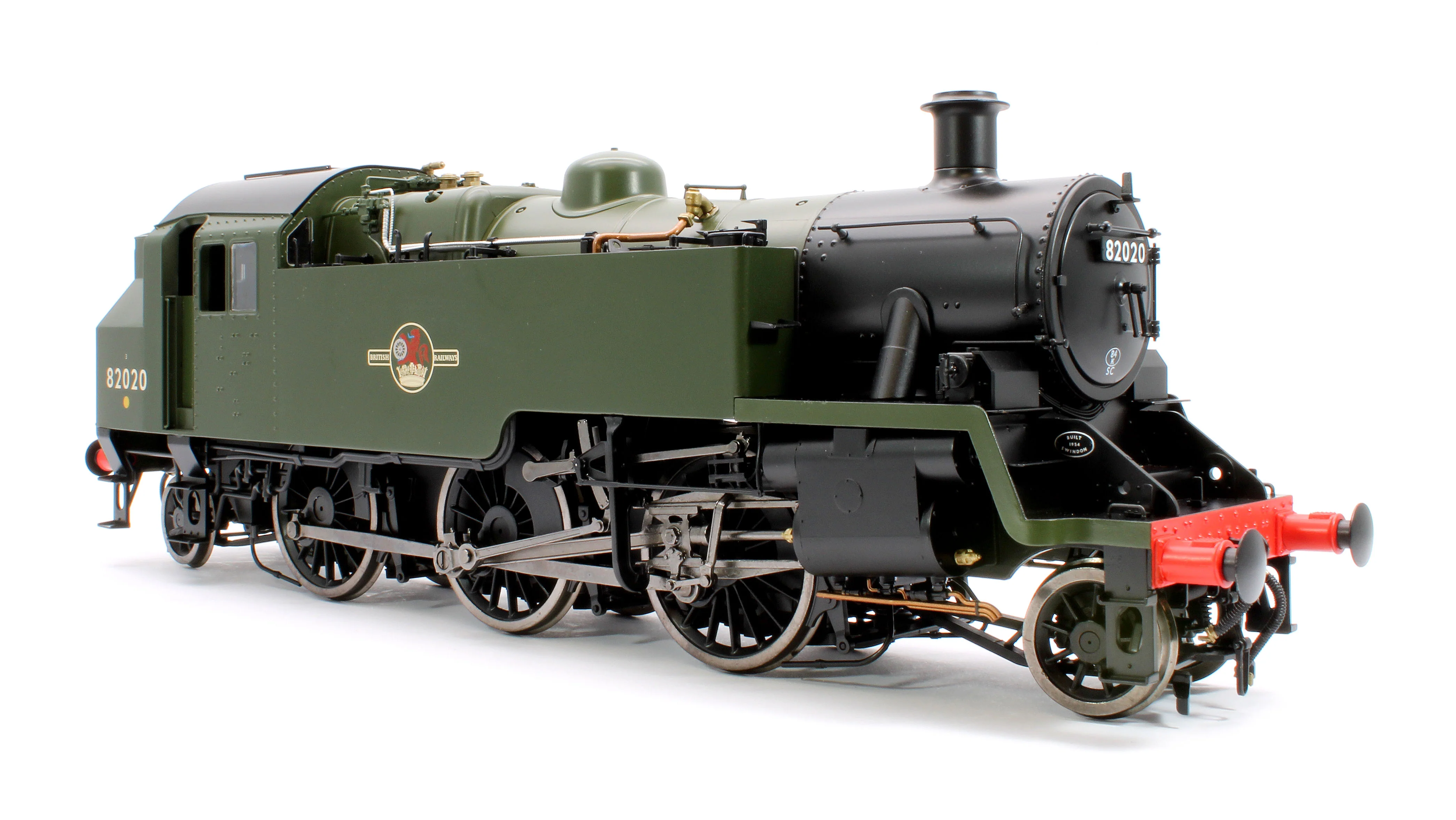 LHT-S-8207D British Railways Standard 3MT 2-6-2T Green Late Crest 82020 - Steam Tank Locomotive - DCC Fitted - Image 5