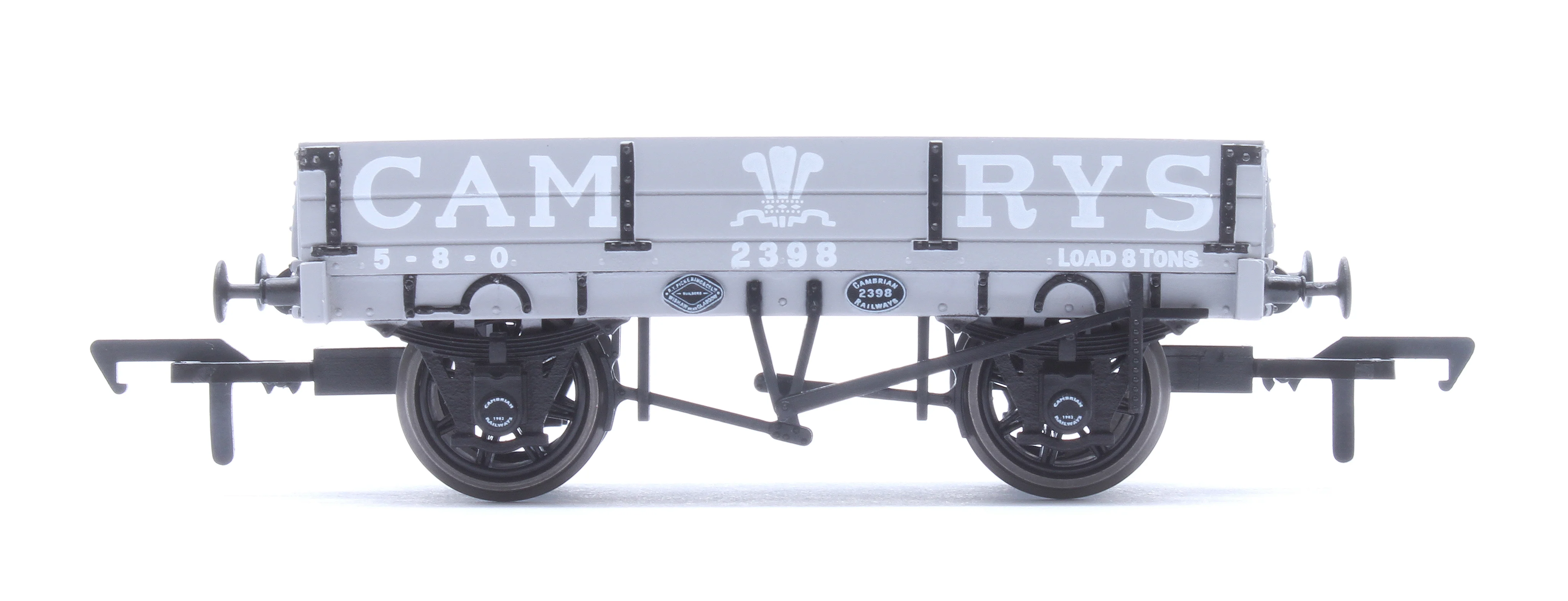 Cambrian Railways 2 Plank Dropside Open Wagon Cambrian Grey No. 2398 - Image 2