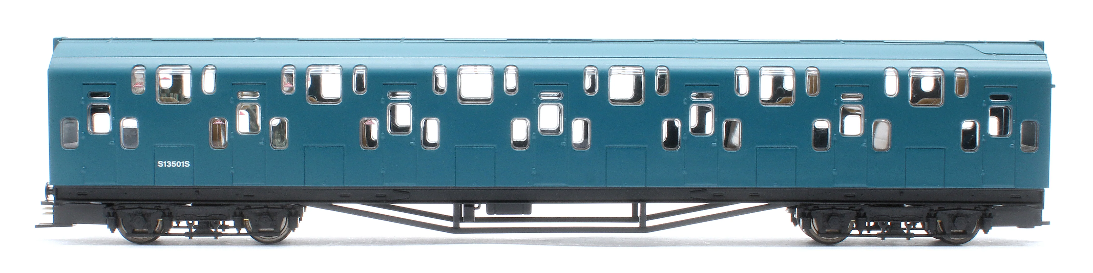Bulleid Class 4DD Double Decker 4 Car EMU 4001/4901 BR Blue with Full Yellow Ends - Sound Fitted - Image 8