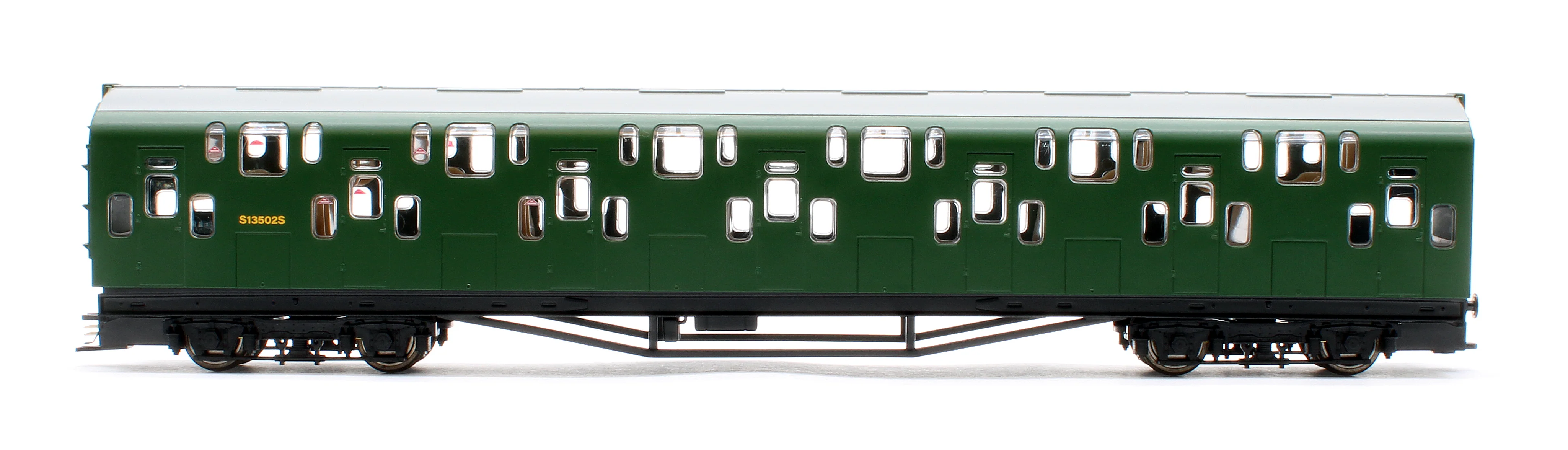 Bulleid Class 4DD Double Decker 4 Car EMU 4001/4901 BR Green with Full Yellow Ends - DCC Fitted - Image 9
